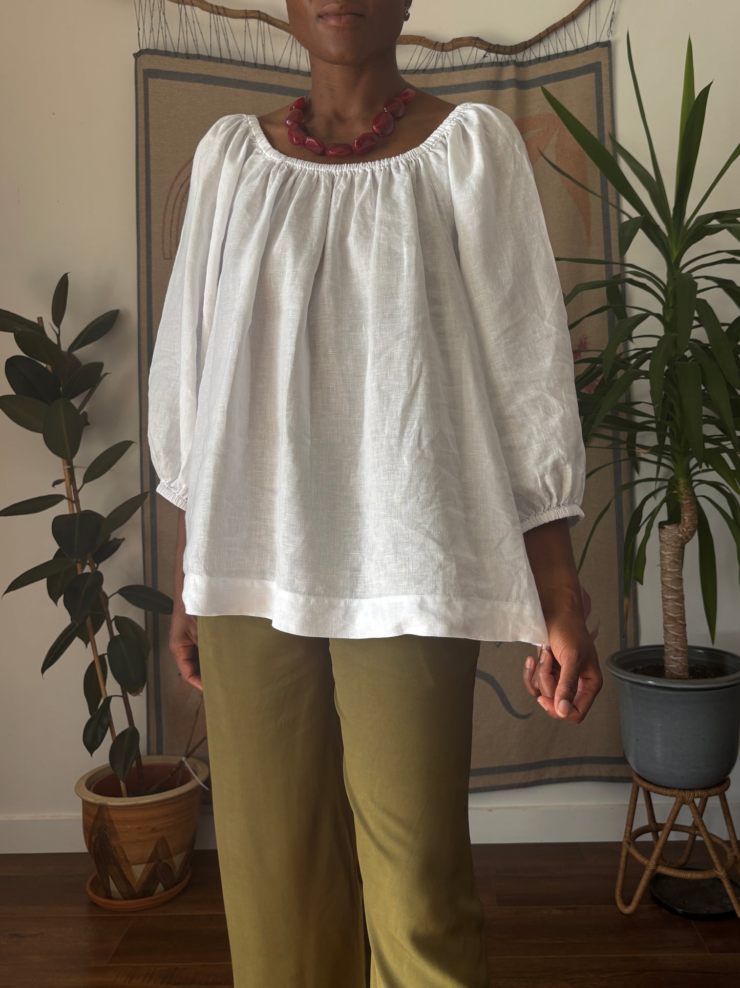 Zest linen top, 18