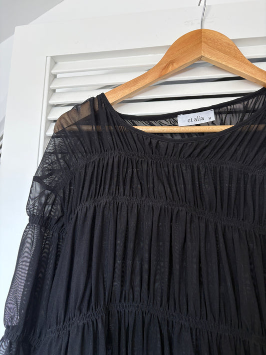 Et Alia shirred top, 10-14