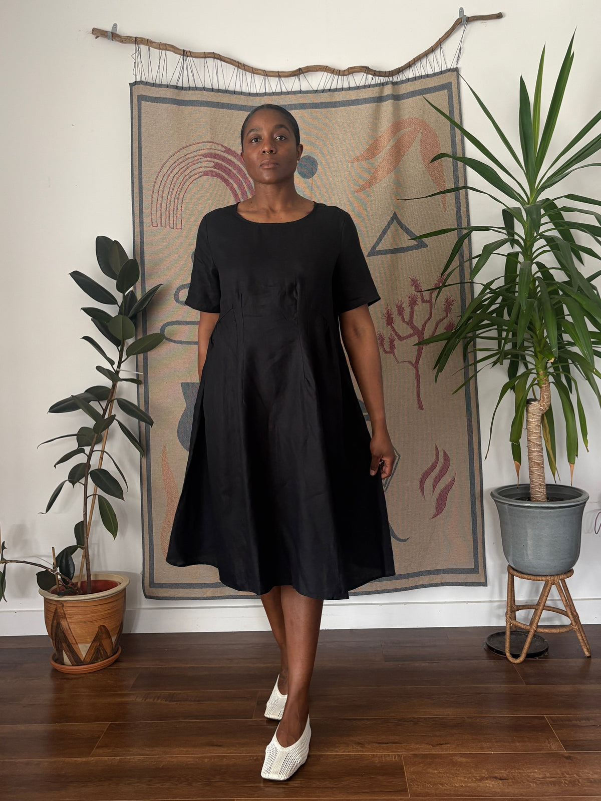 Zest linen dress, 12-14