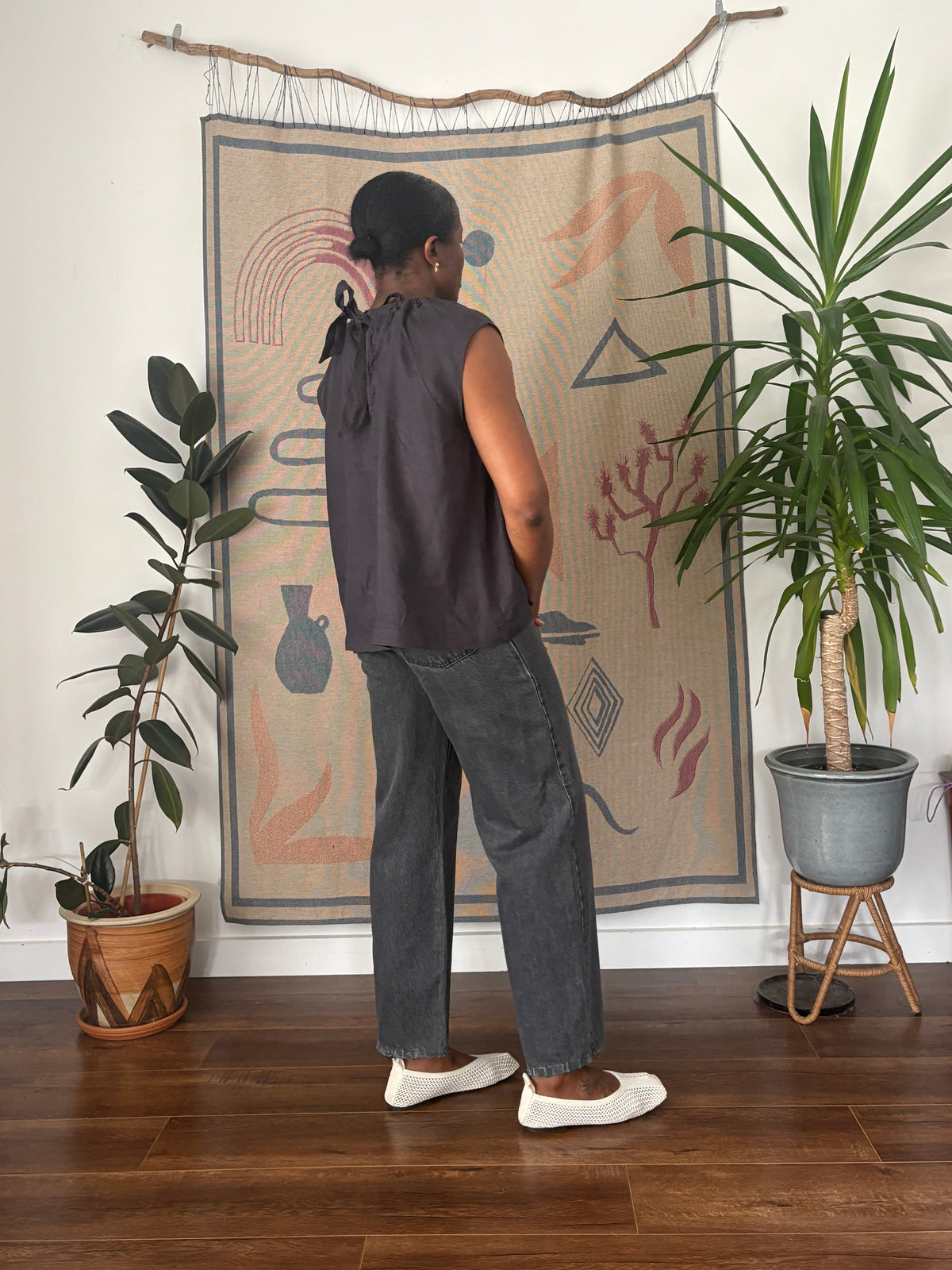 Zest linen top, 10-14
