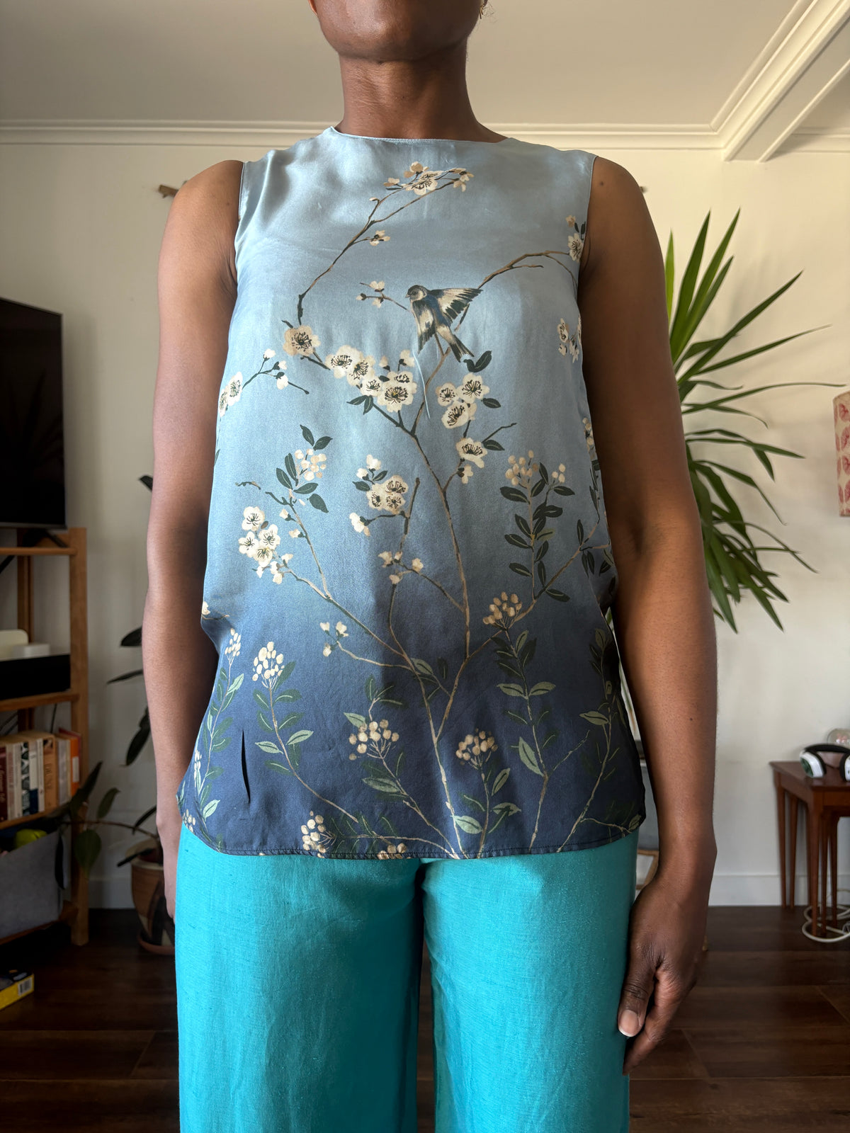 Max Mara silk top, 6-8