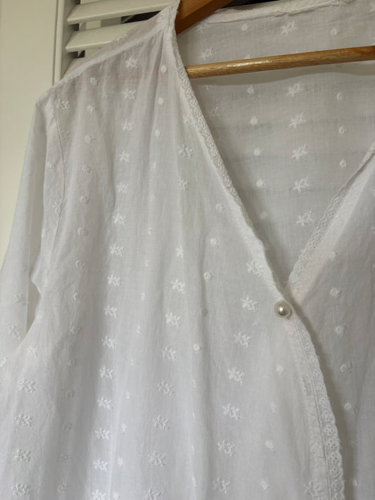 Cotton jacket / gown, 8-10