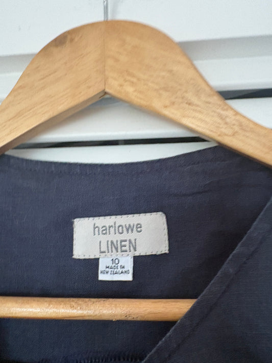 Harlowe linen dress, 8-10