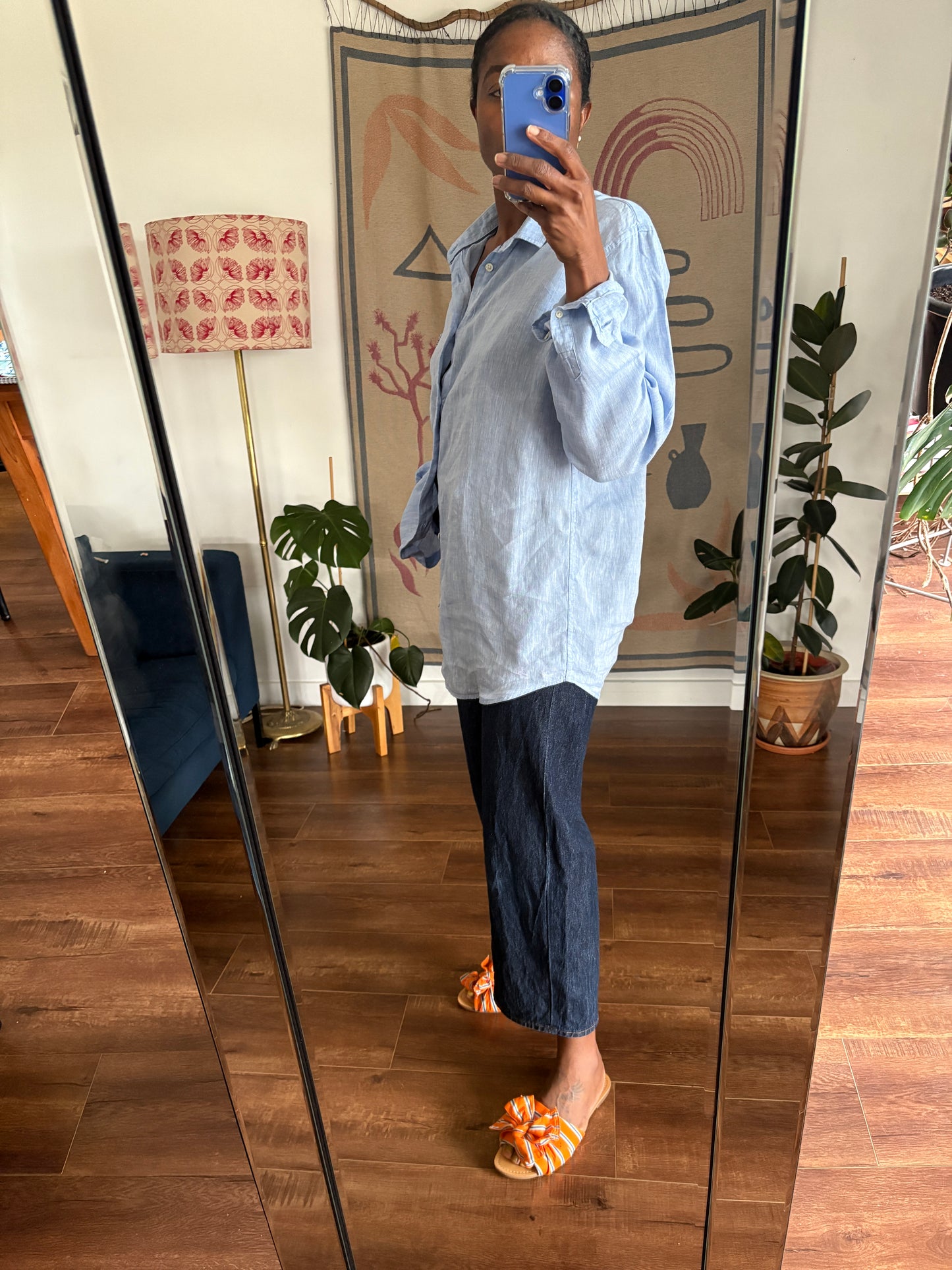 Academy Outfitters linen shirt, 10-18