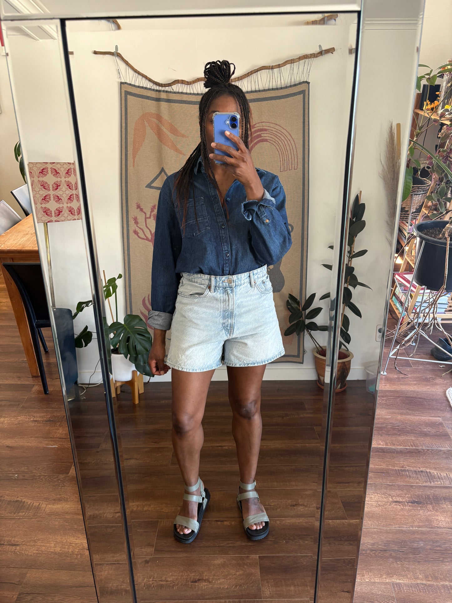 Zara denim shorts, 10-12
