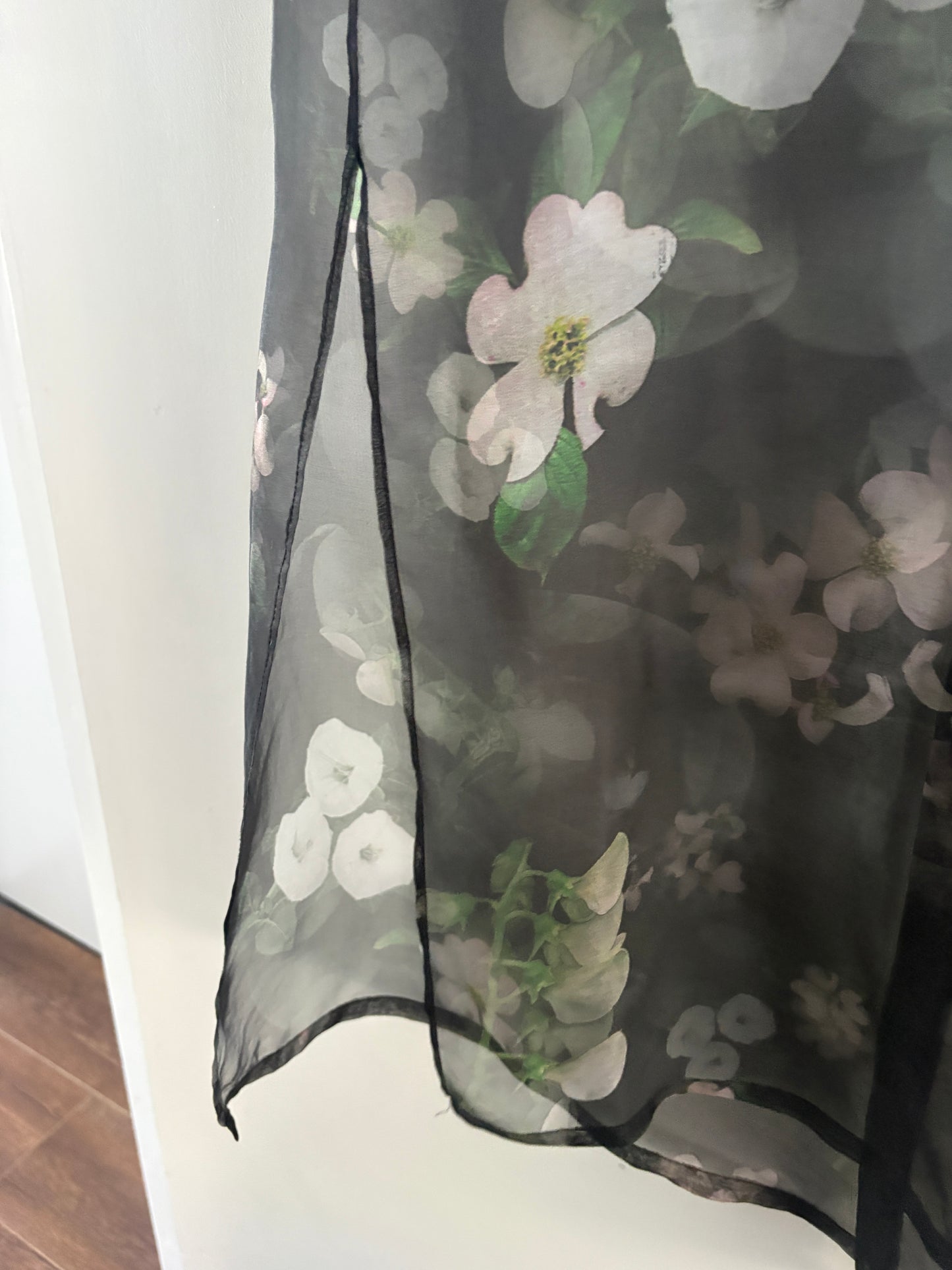 Sheer floral coat, 8-10