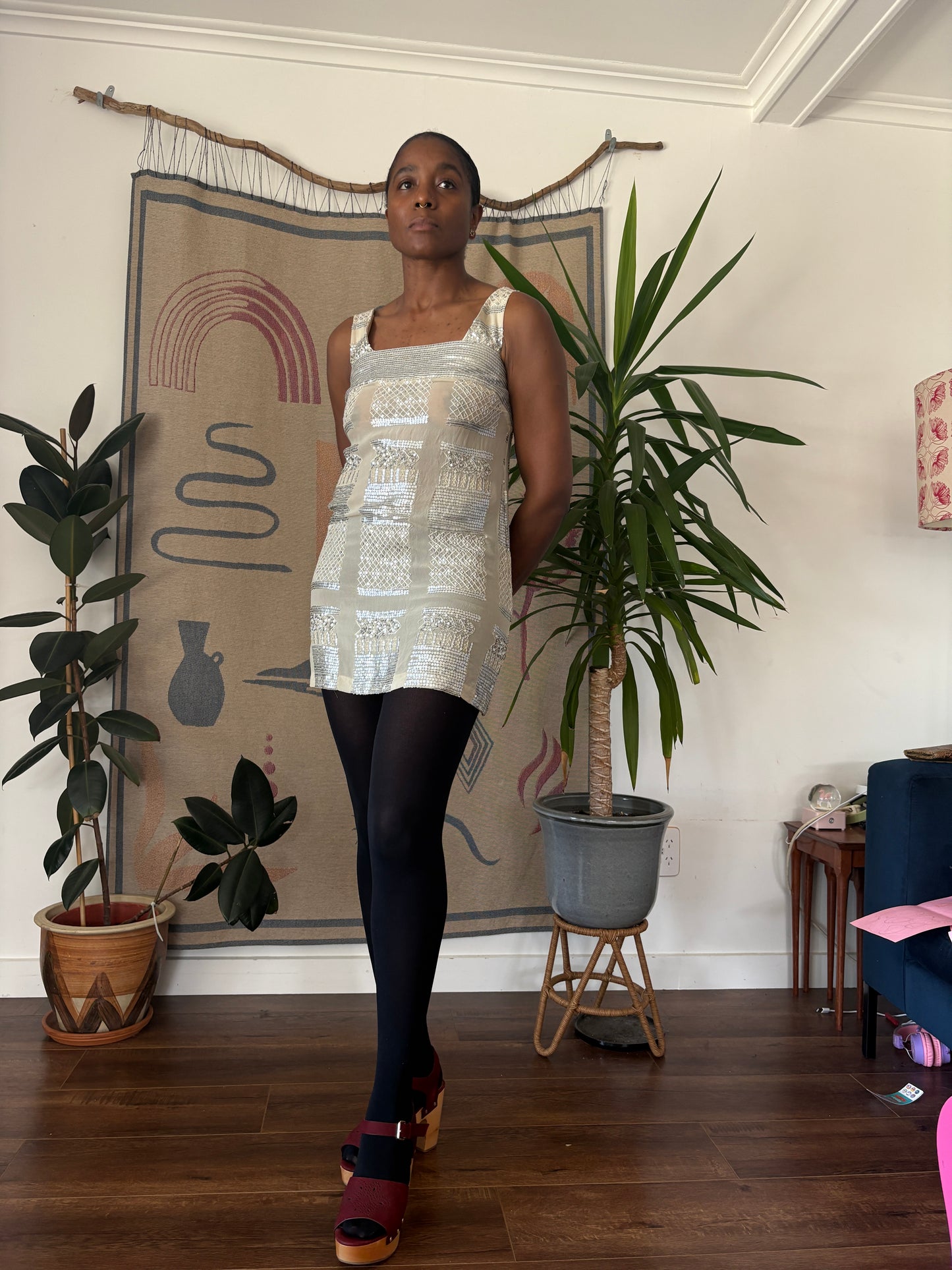 Ashley Fogel silk dress, 8