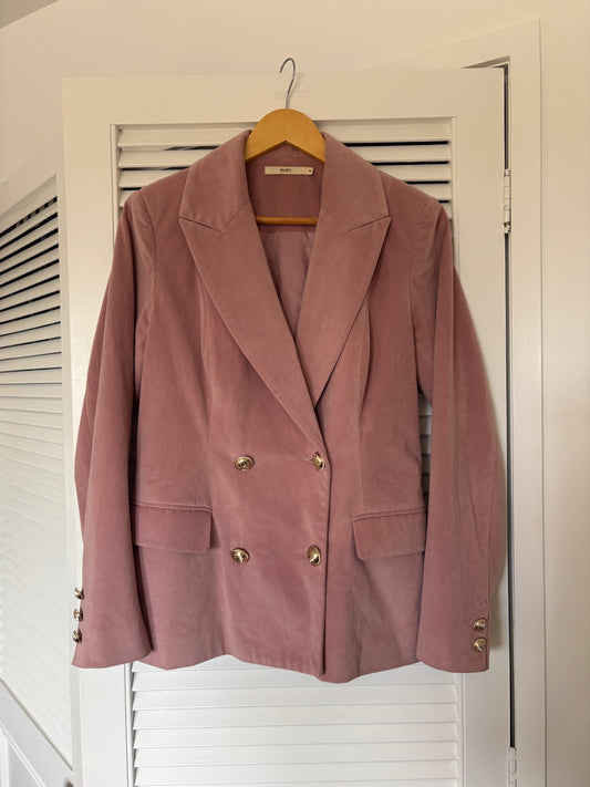 Ruby velvet jacket, 10