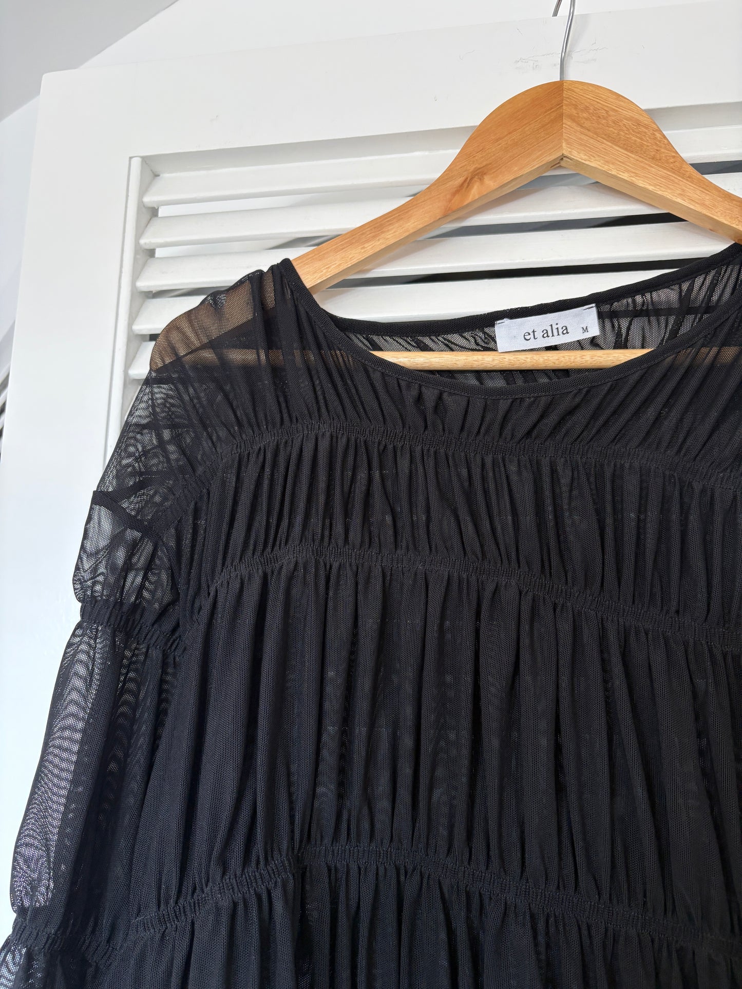 Et Alia shirred top, 10-14