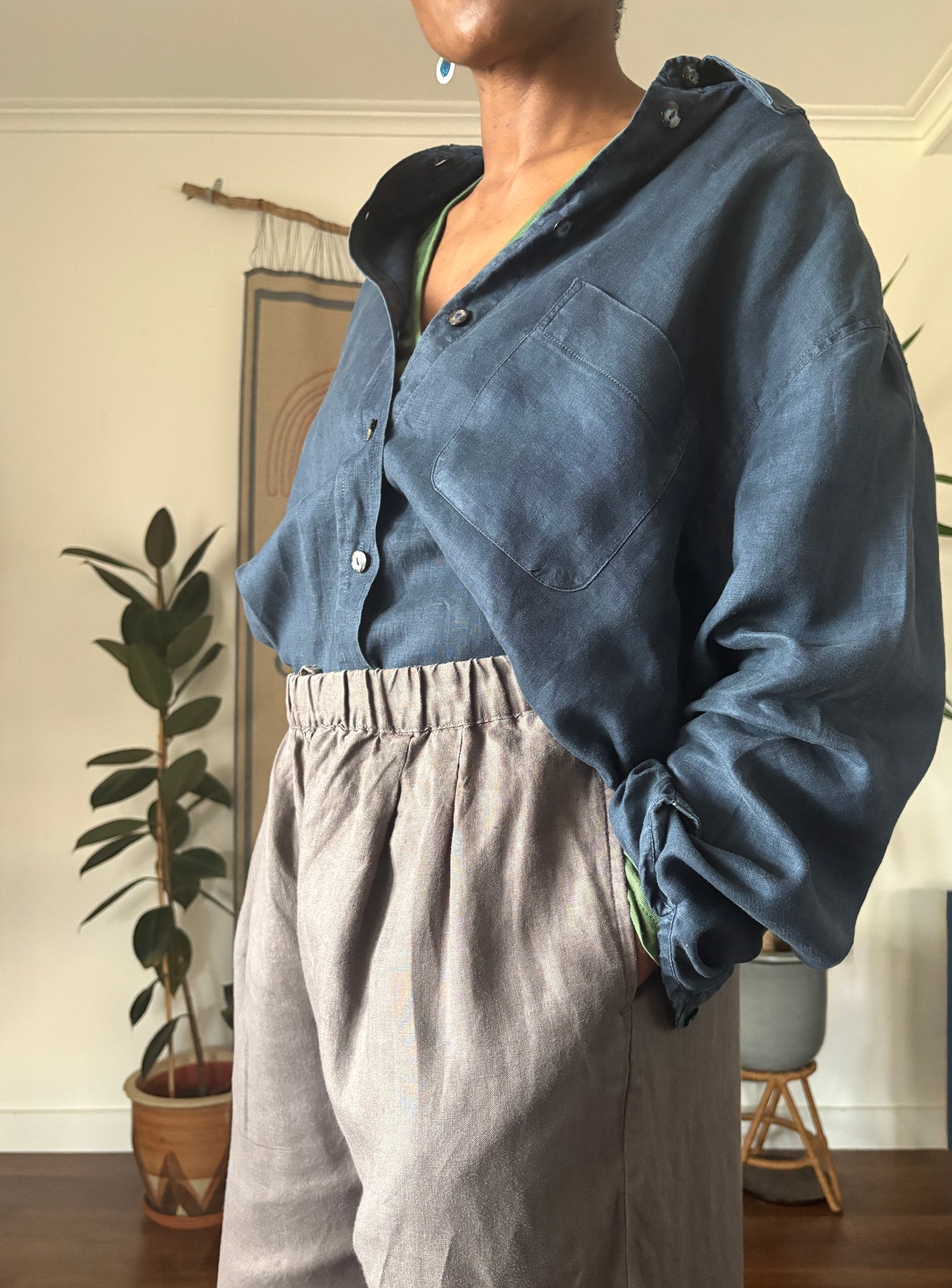 Muji linen pants, 10-14
