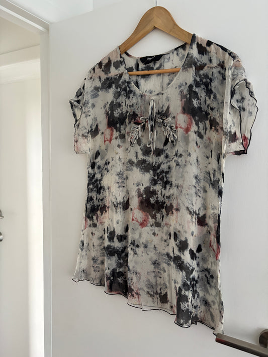 Verge sheer top, 8-10
