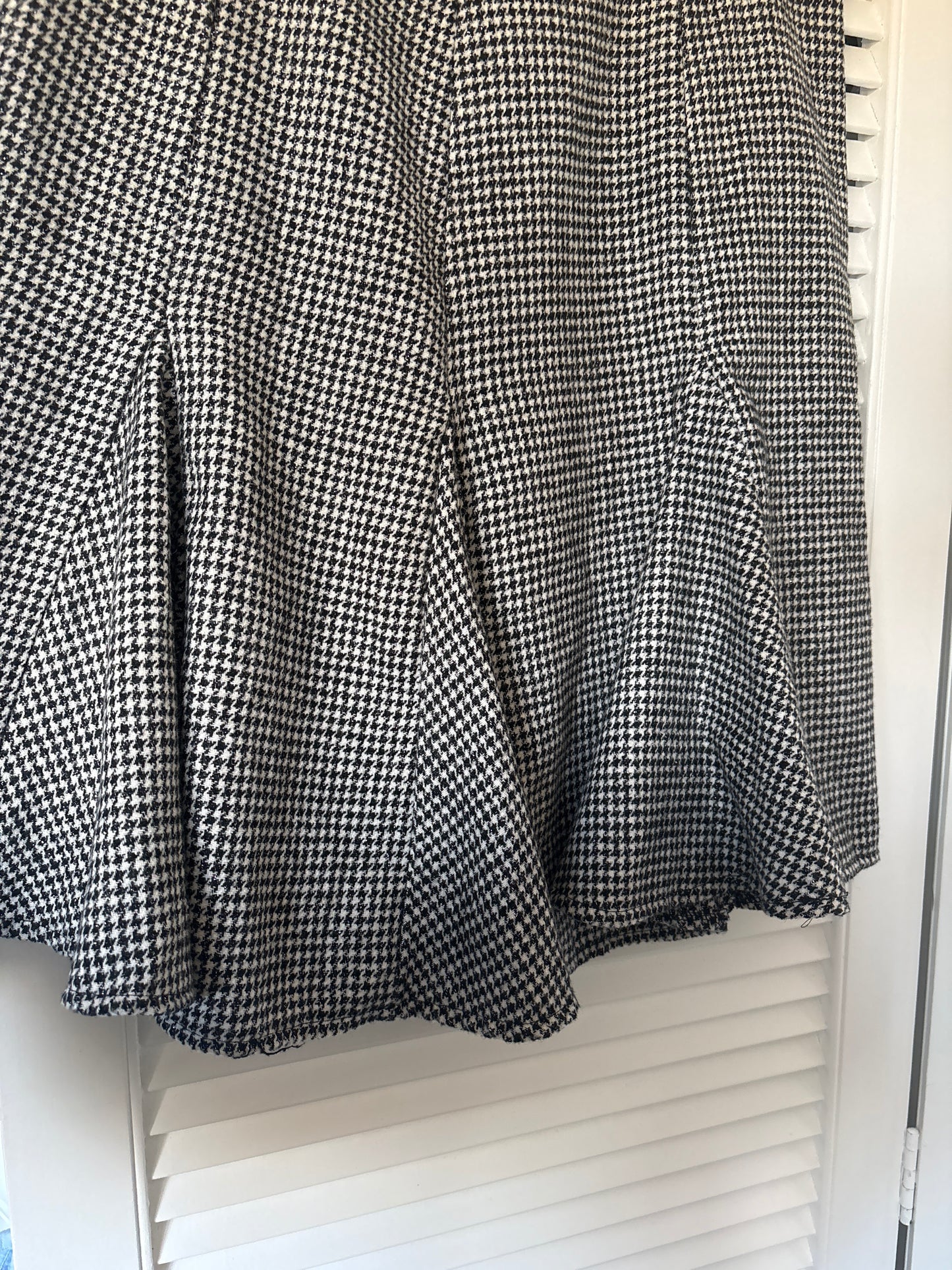 Handmade houndstooth skirt, 12