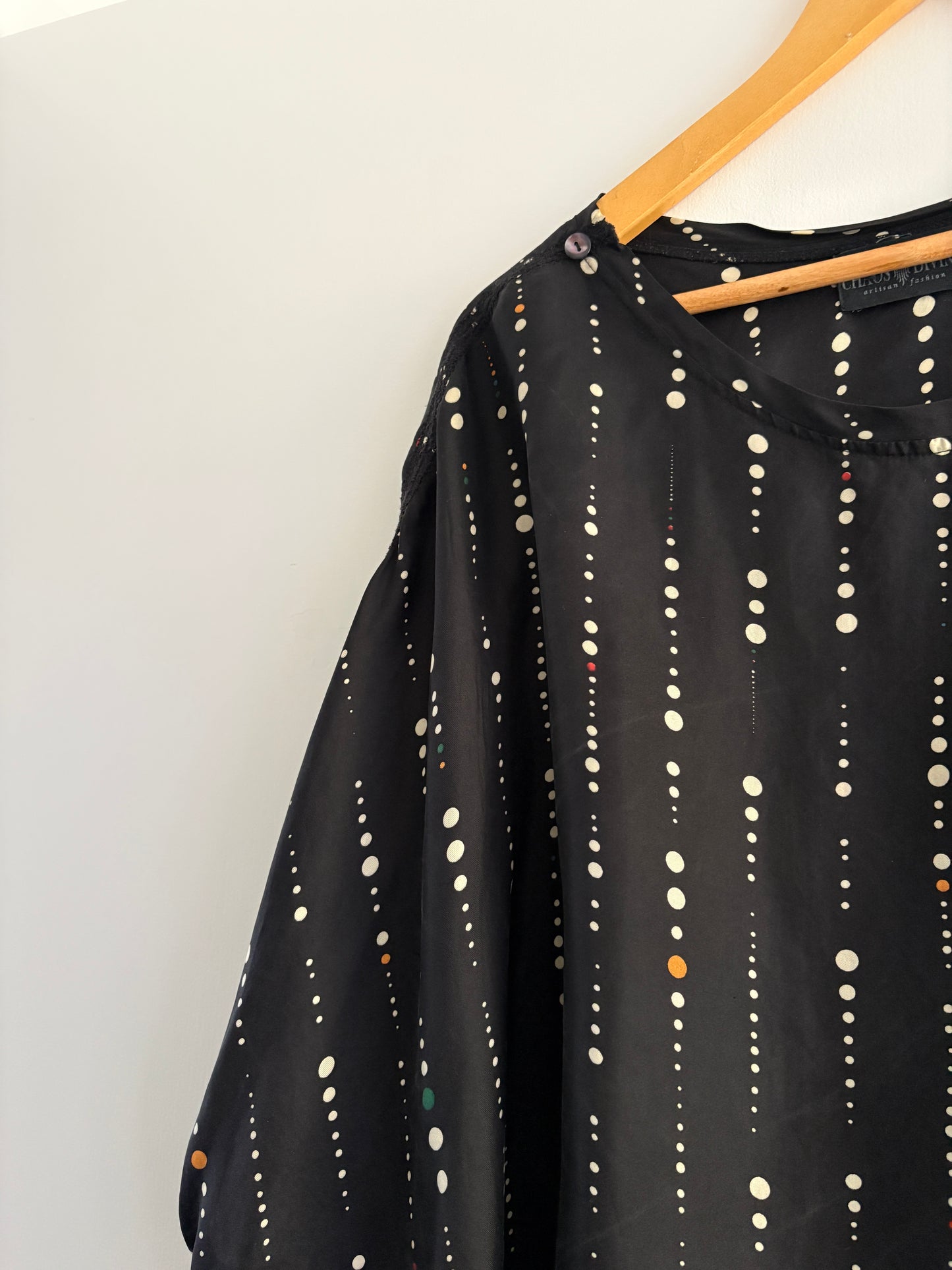 Chaos Divibe silk top, 10-14