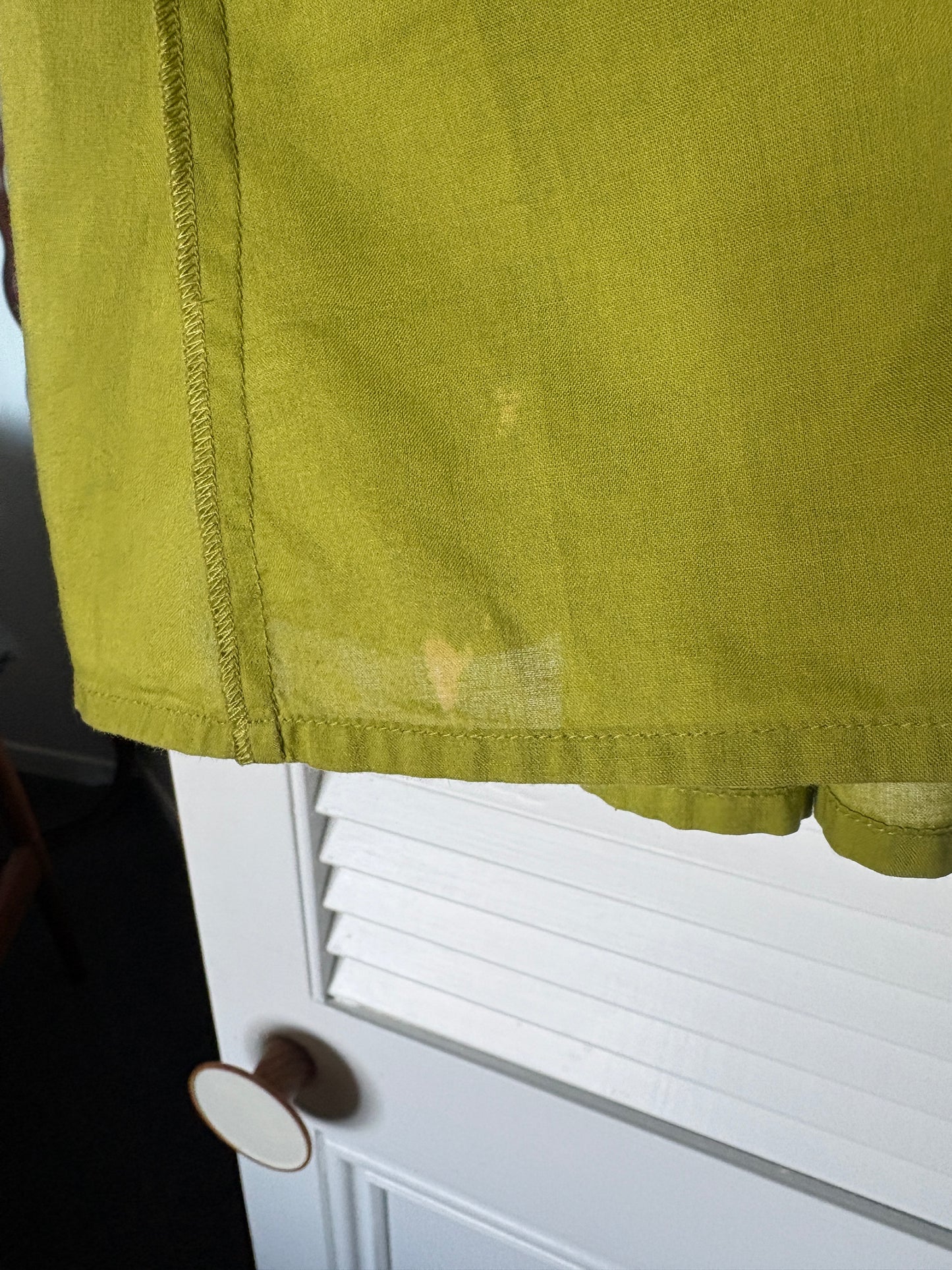 Jigsaw lime green skirt, 16-18