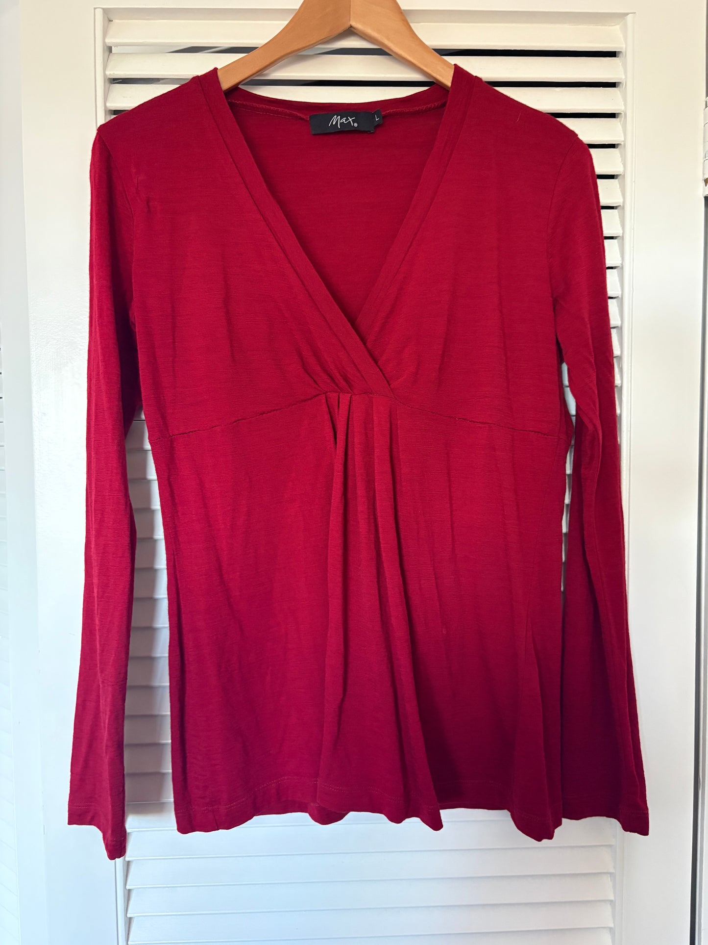 Max merino top, 8-10