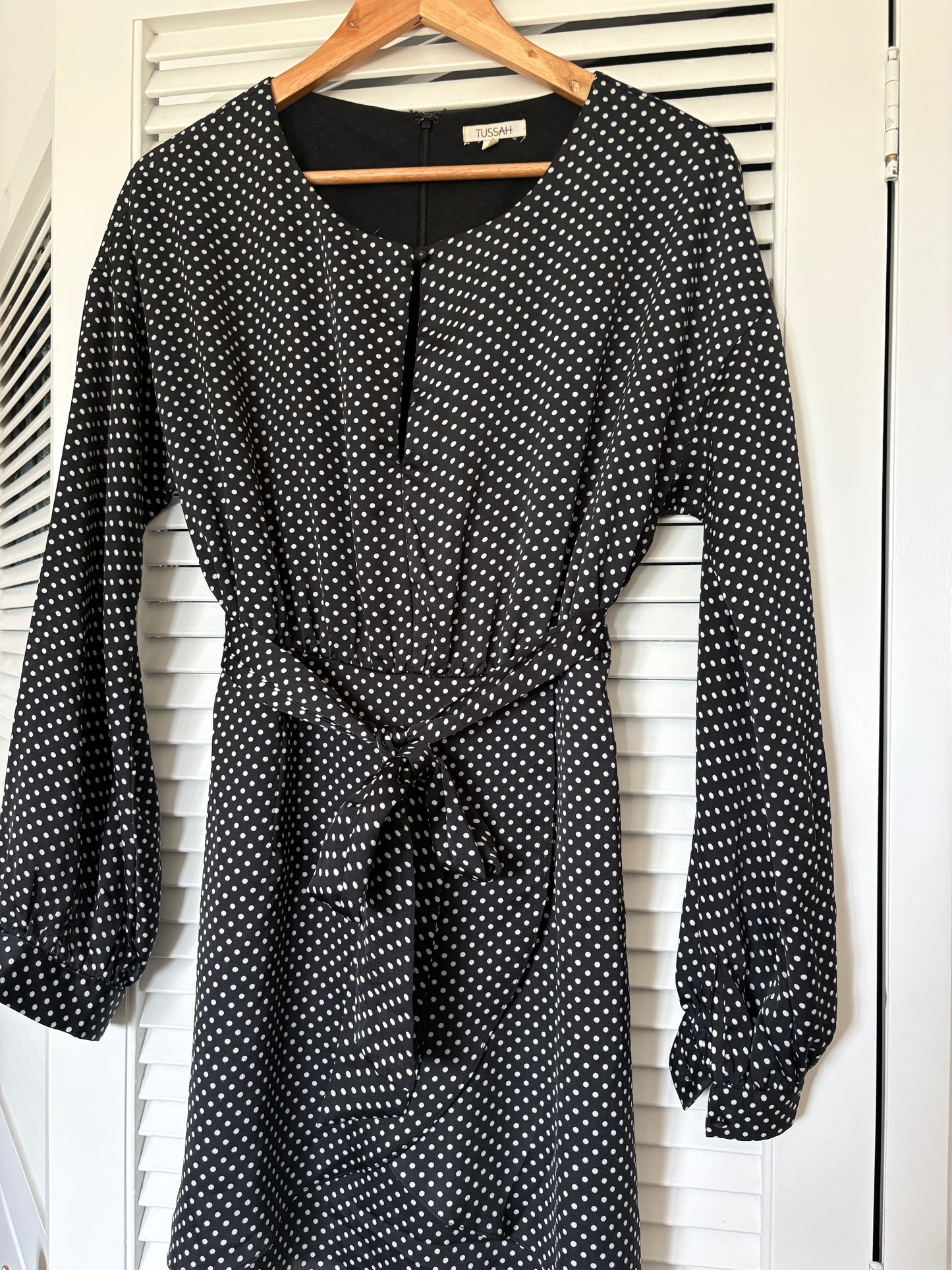Tussah spotted dress, 10