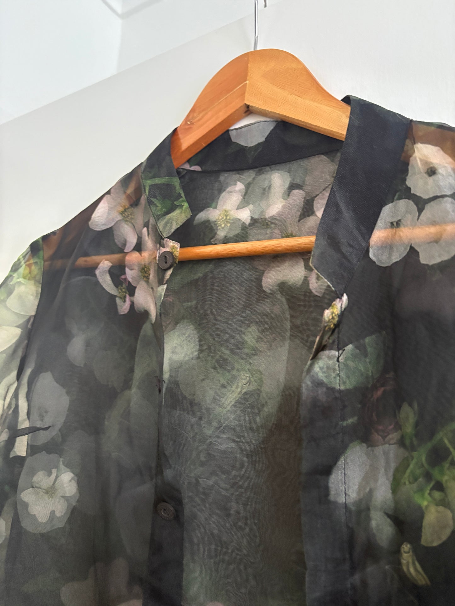 Sheer floral coat, 8-10