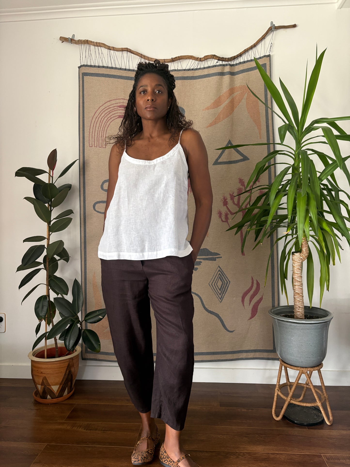 Zara linen pants, 10