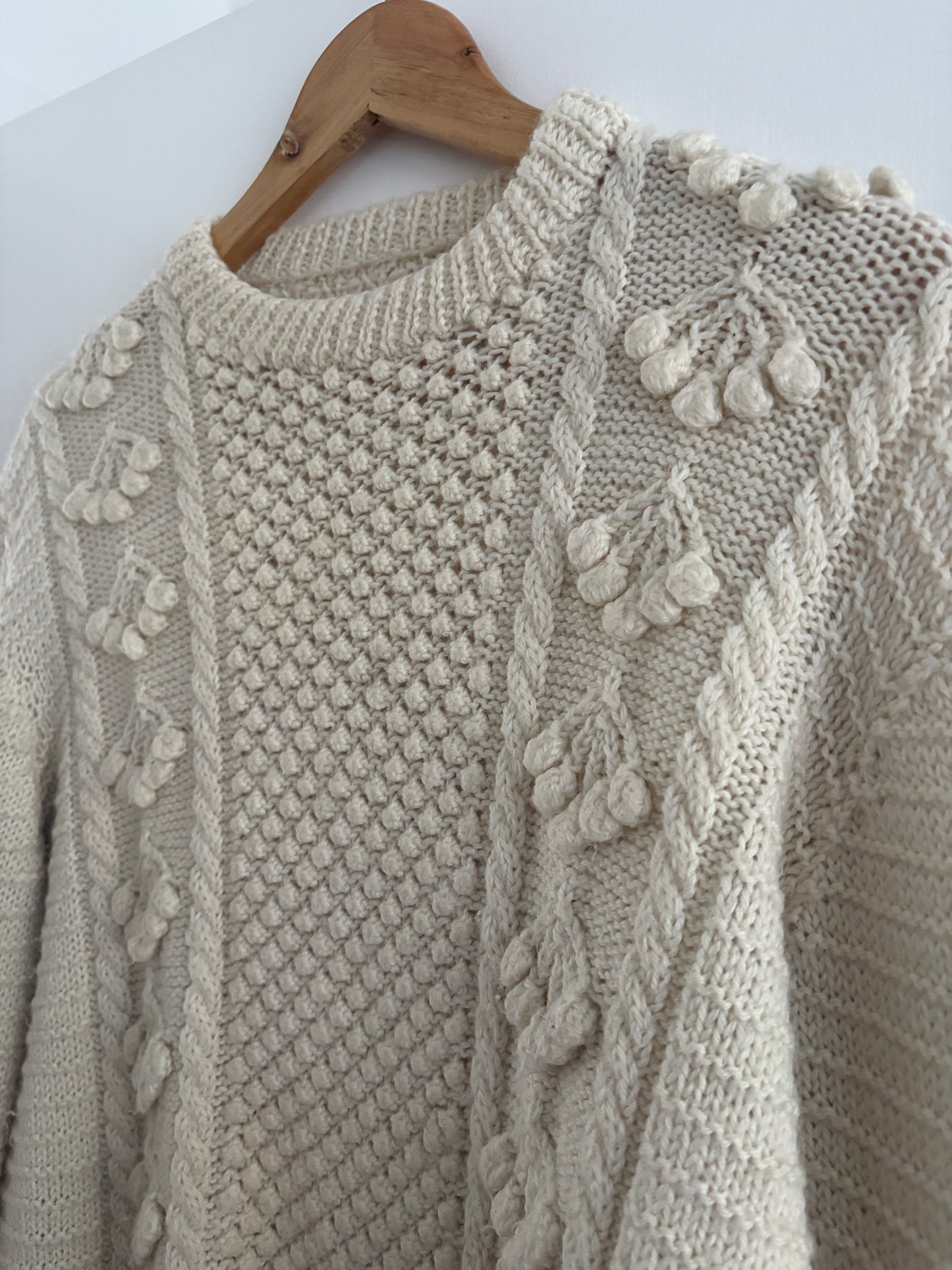 Hand knit sweater, 8-12