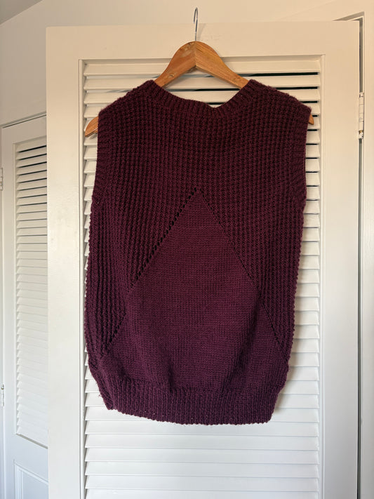 Handknit vest, 8-10