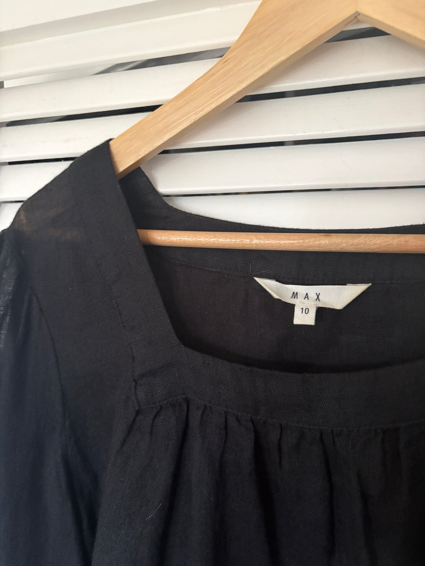 Max linen top, 10-12