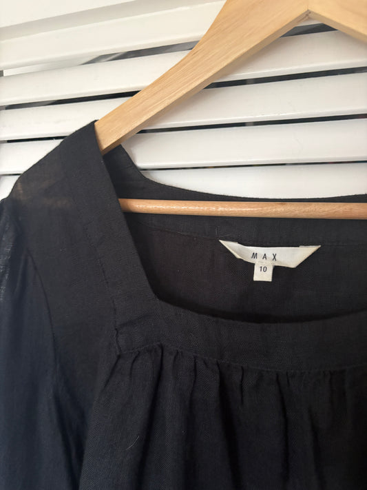 Max linen top, 10-12