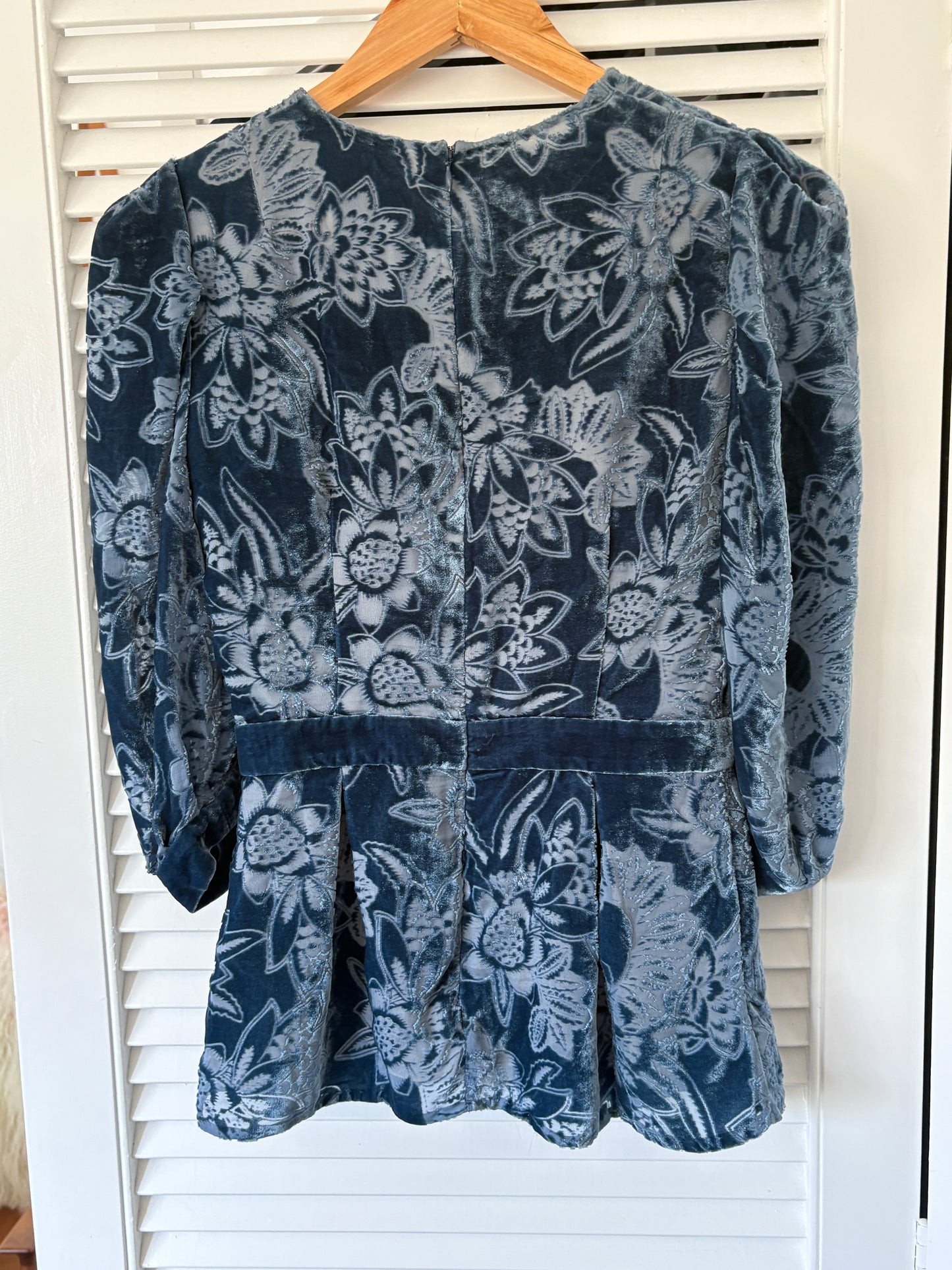 Erdem Evelia velvet top, 6-8