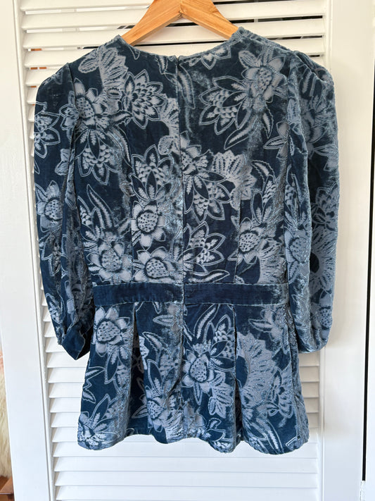 Erdem Evelia velvet top, 6-8