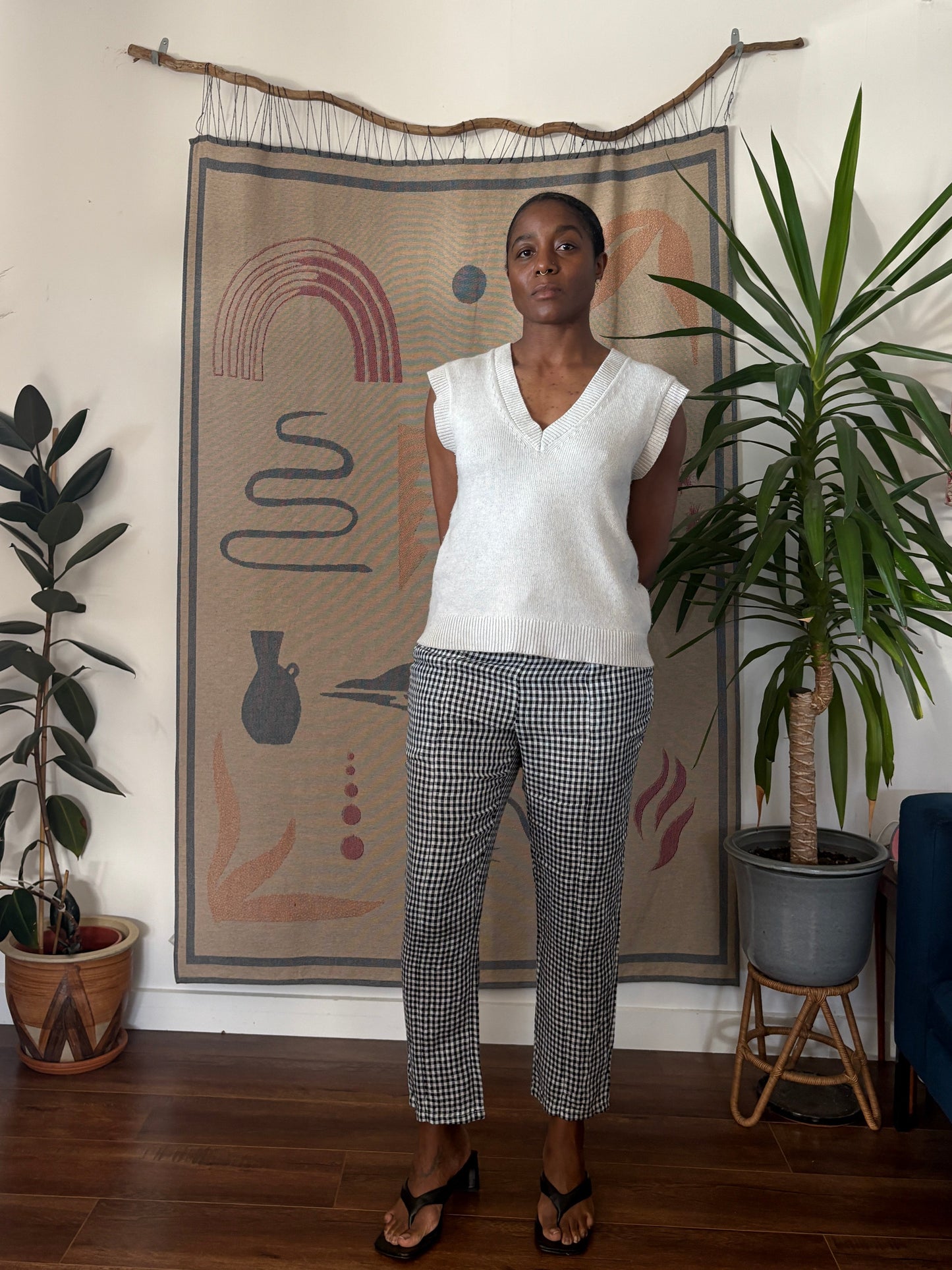 Hej-hej gingham pants, 8