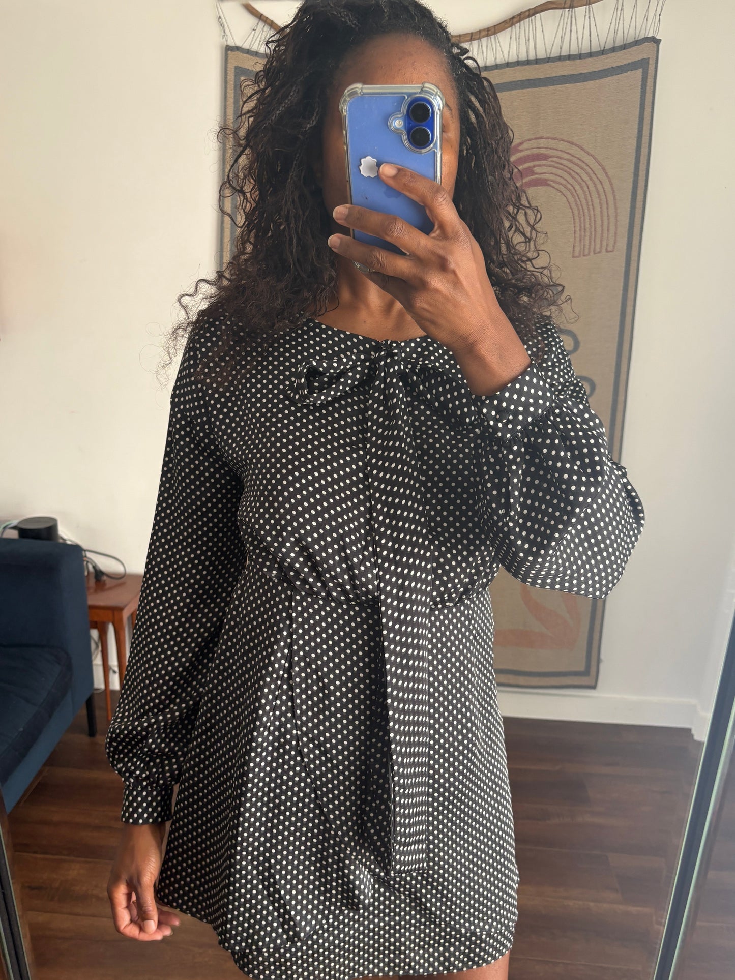 Tussah spotted dress, 10