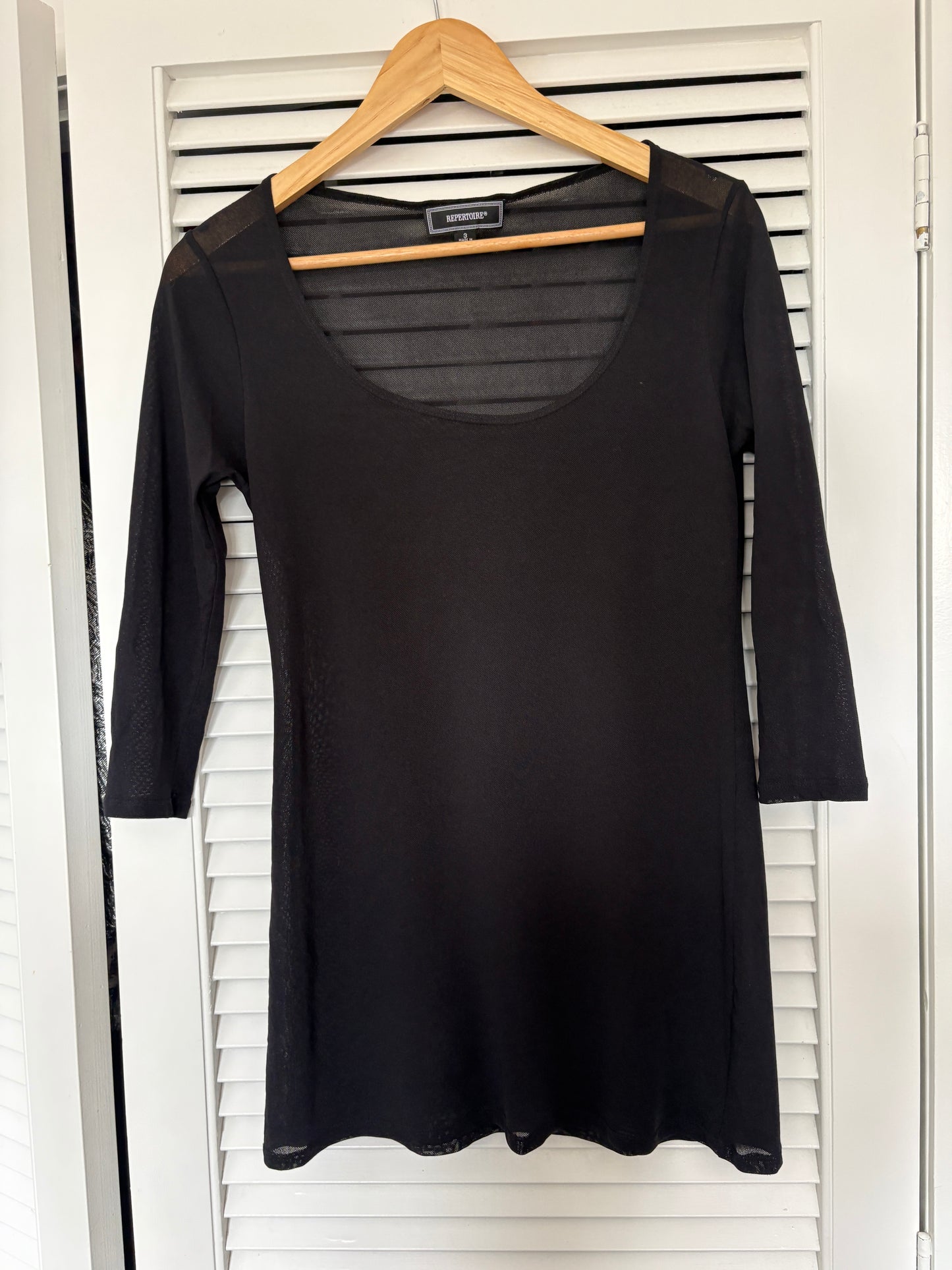Repertoire sheer top, 10-12