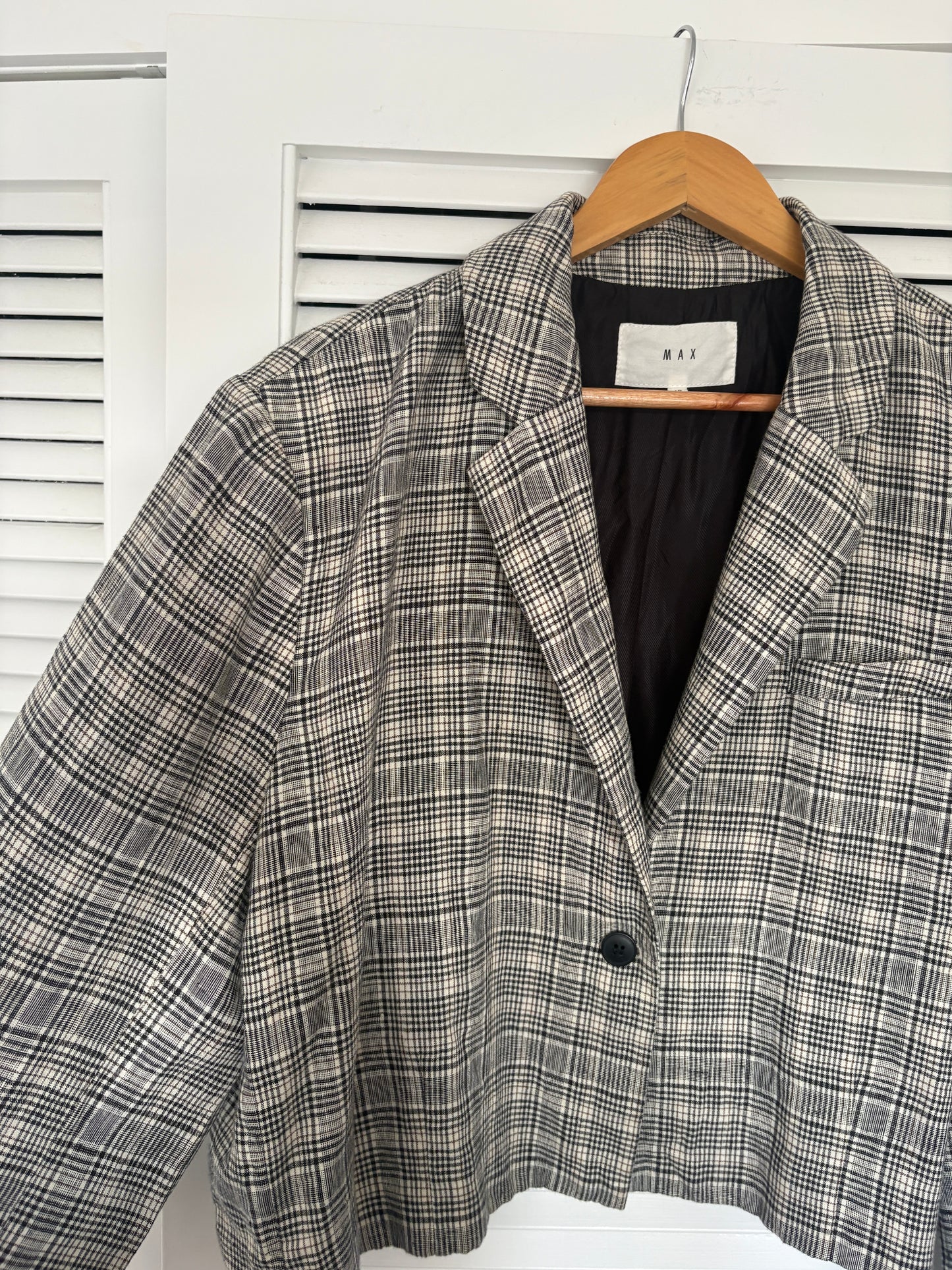 MAX boxy fit linen jacket, 10-18