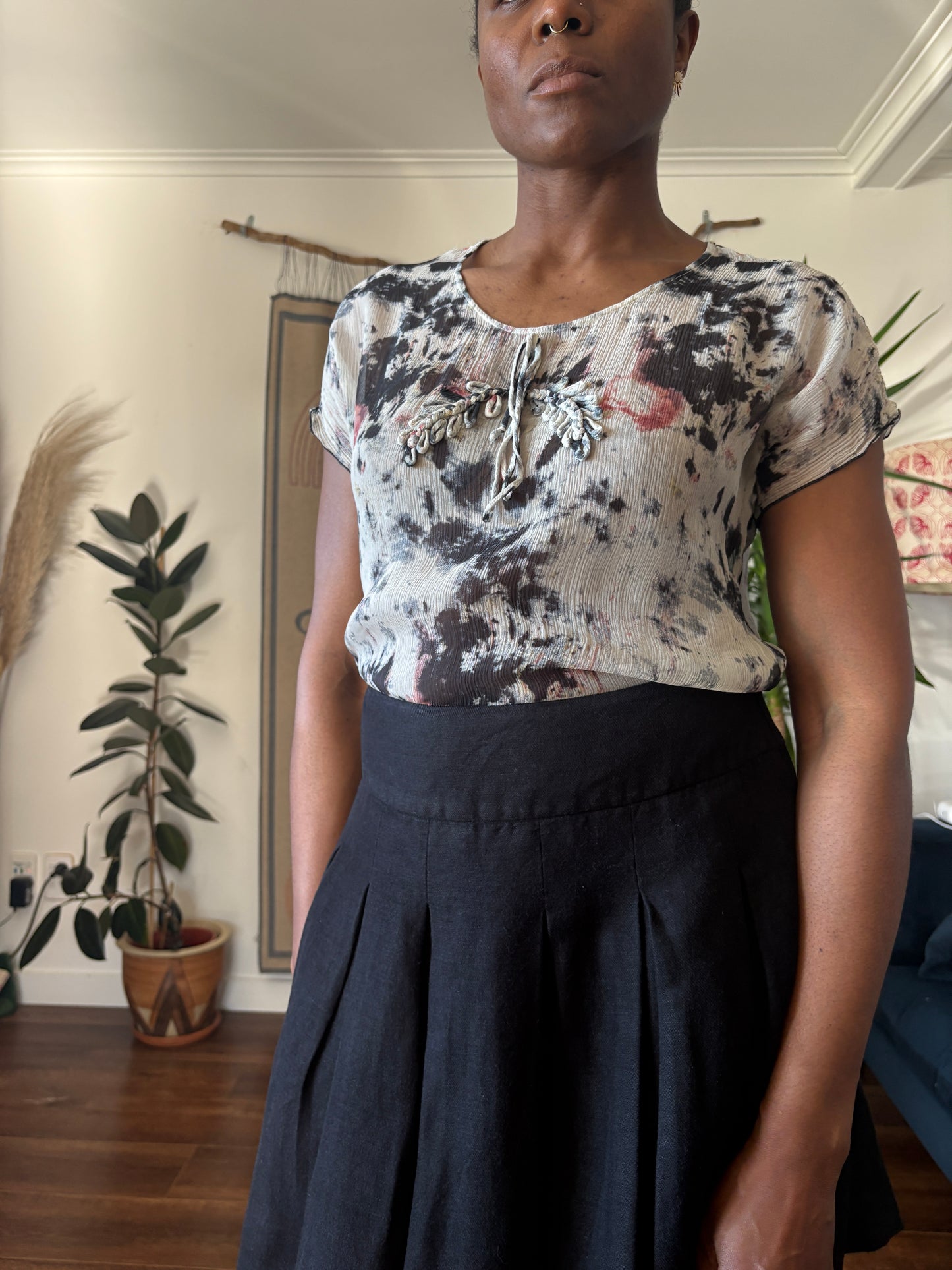 H&M pleated skirt, 14