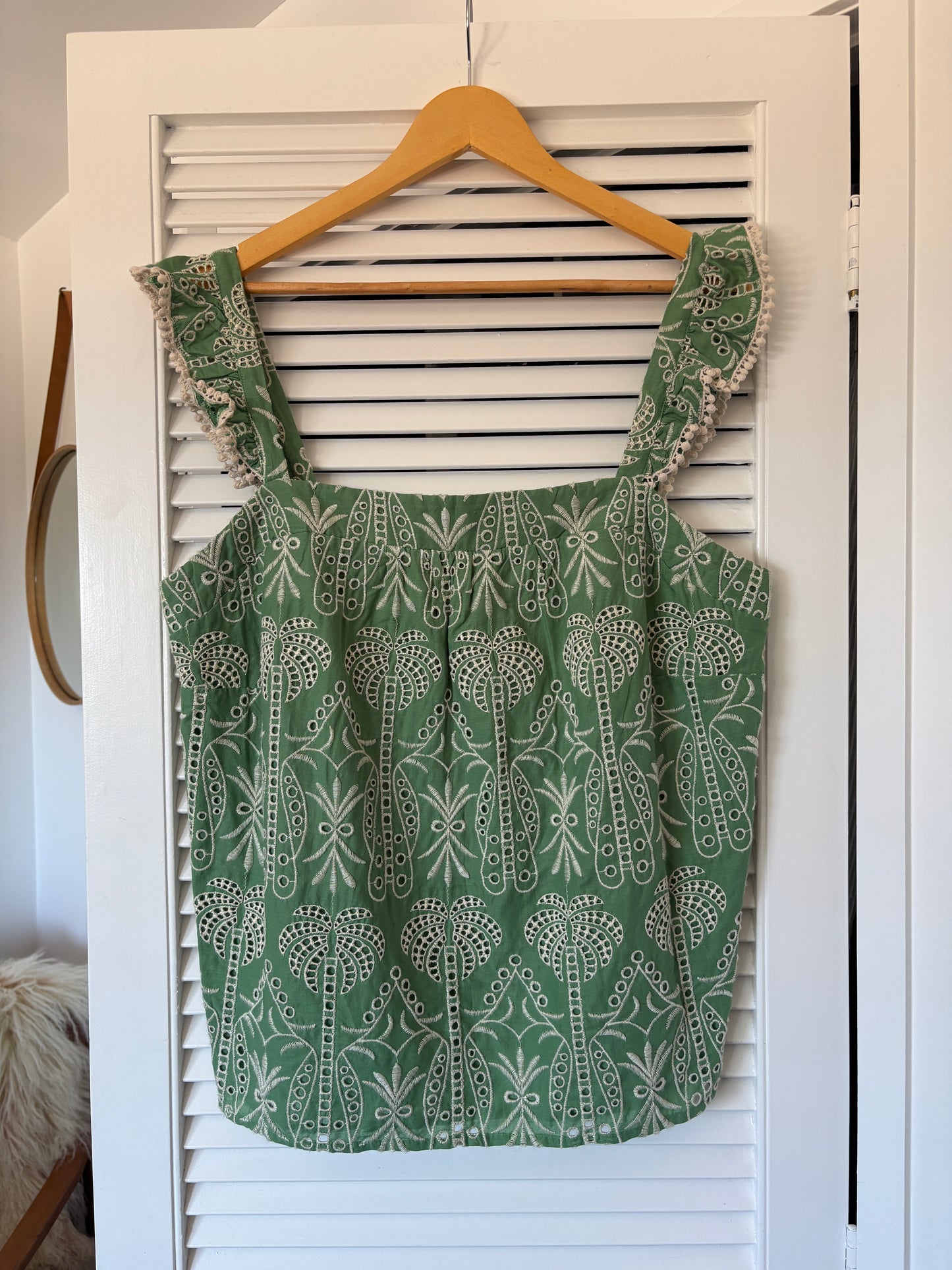 LOVE & ROSES broderie top, 16-18