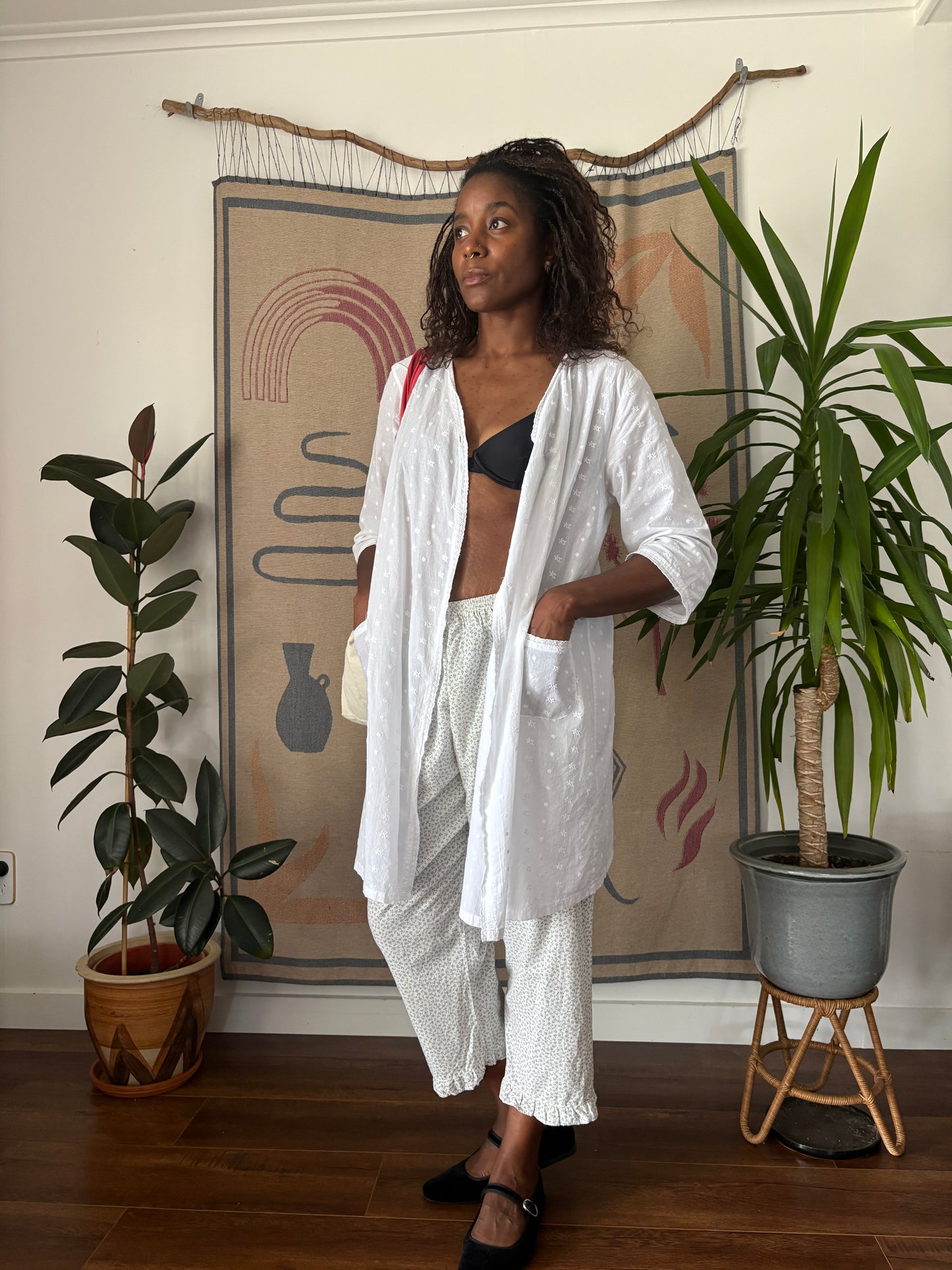Cotton jacket / gown, 8-10