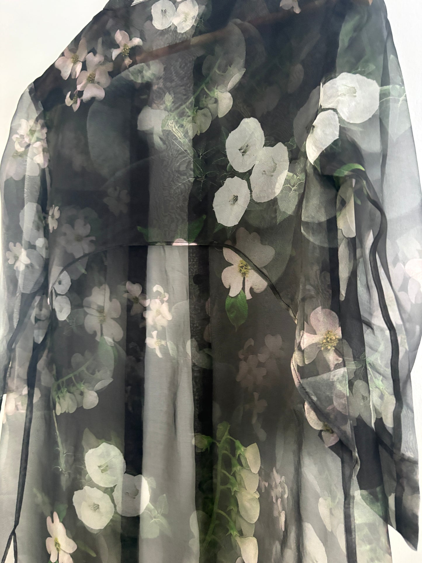 Sheer floral coat, 8-10