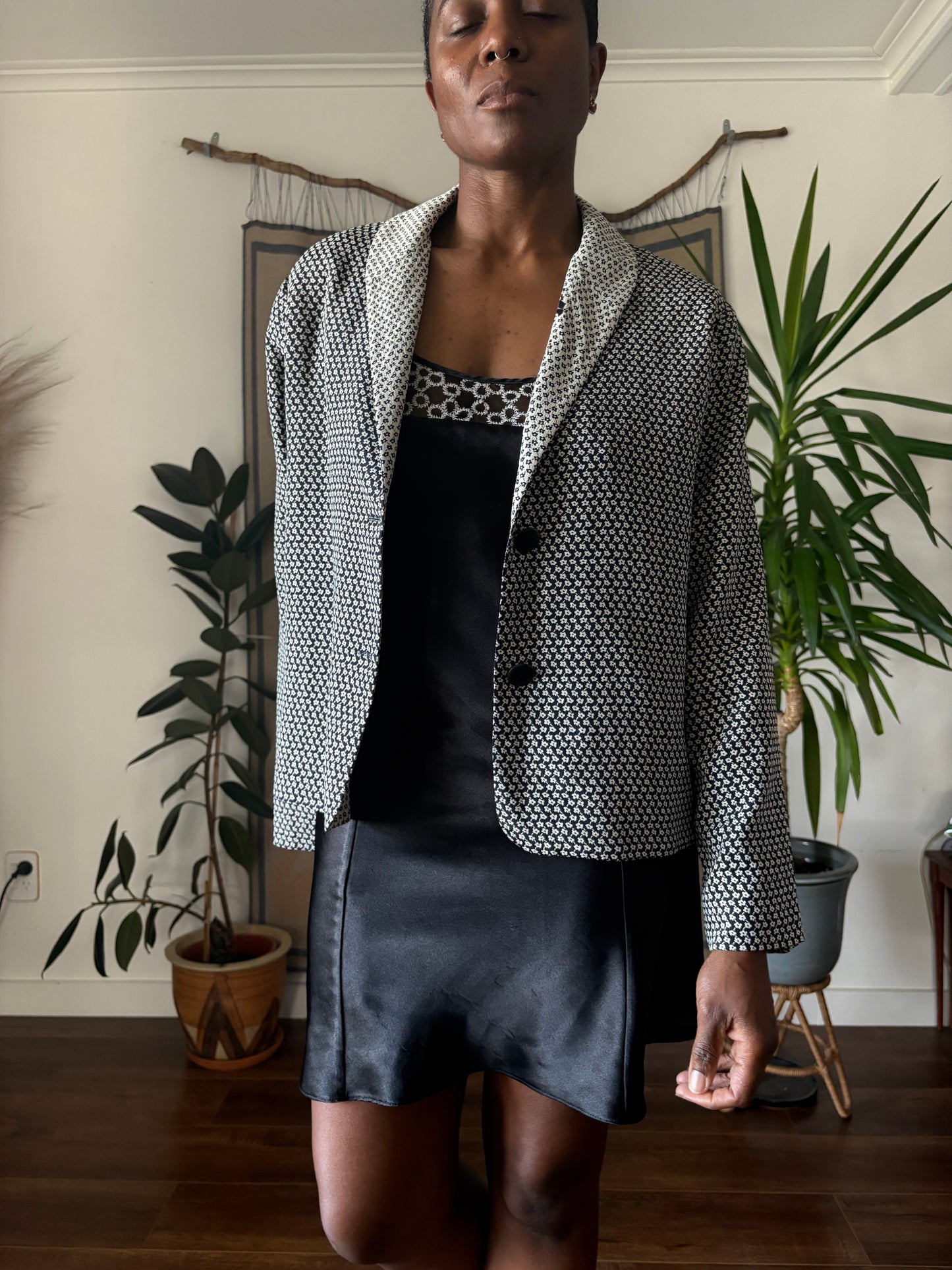 Floral print jacket, 10-12