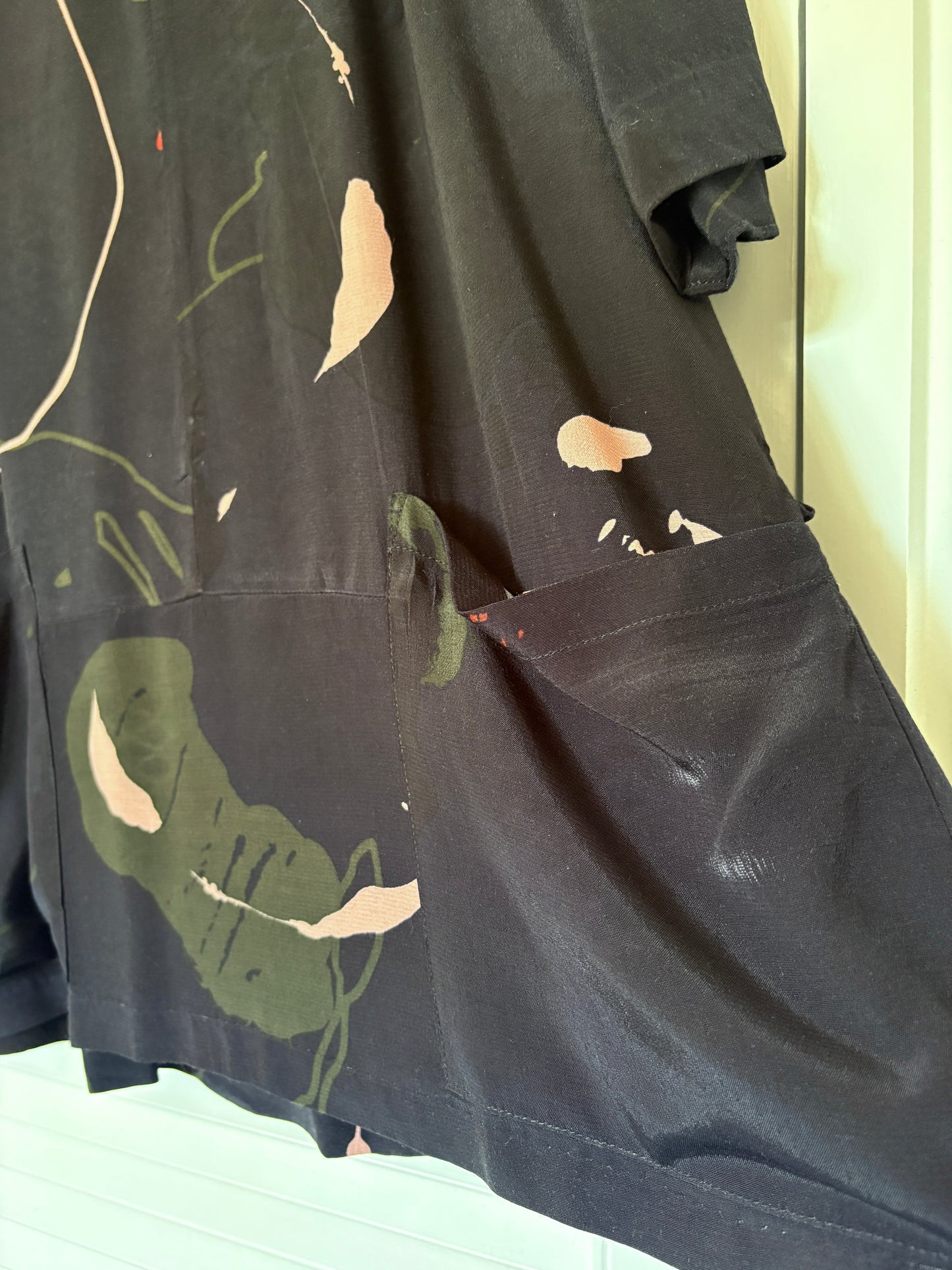 Abstract print top, 10-12