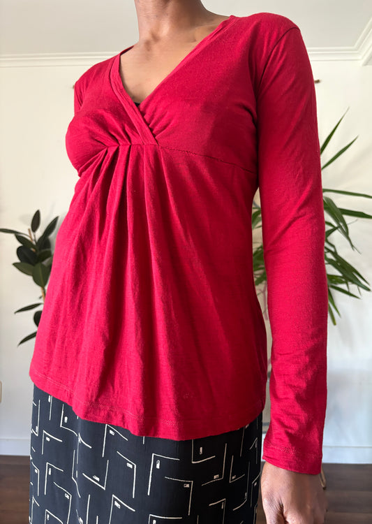 Max merino top, 8-10