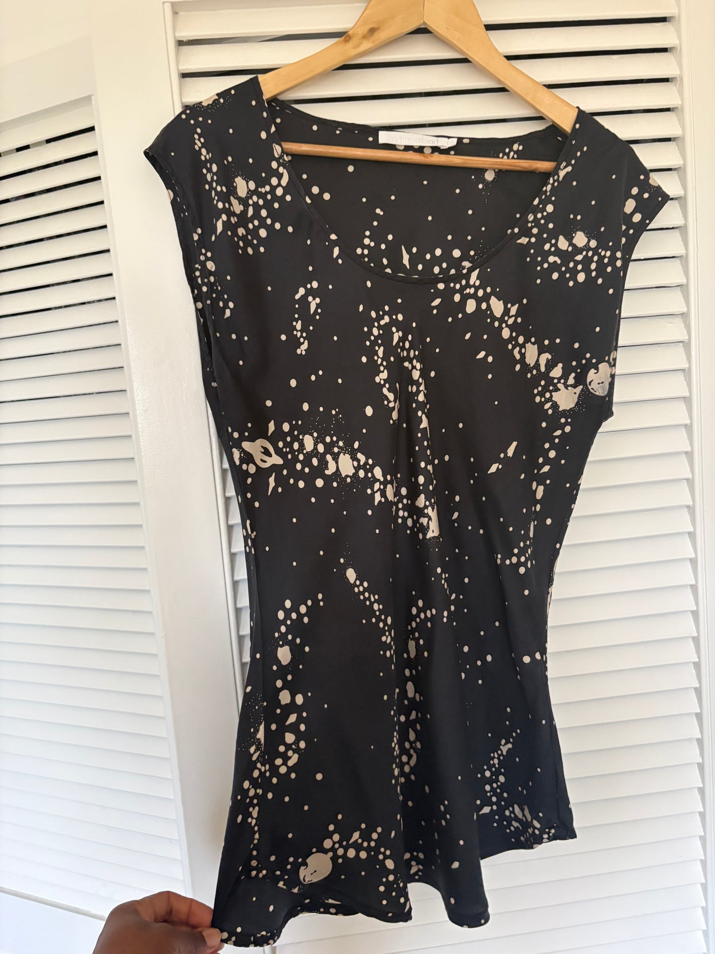 Wonderland silk top, 10-12