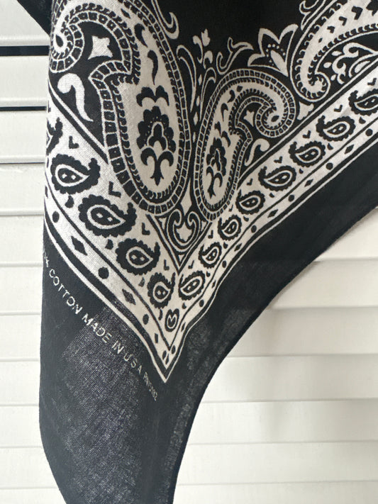 Black paisley scarf
