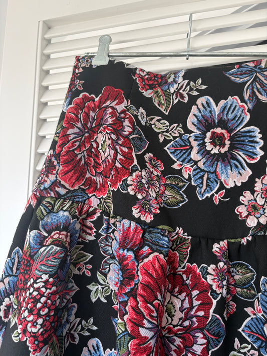 Zara floral skirt, 8-10