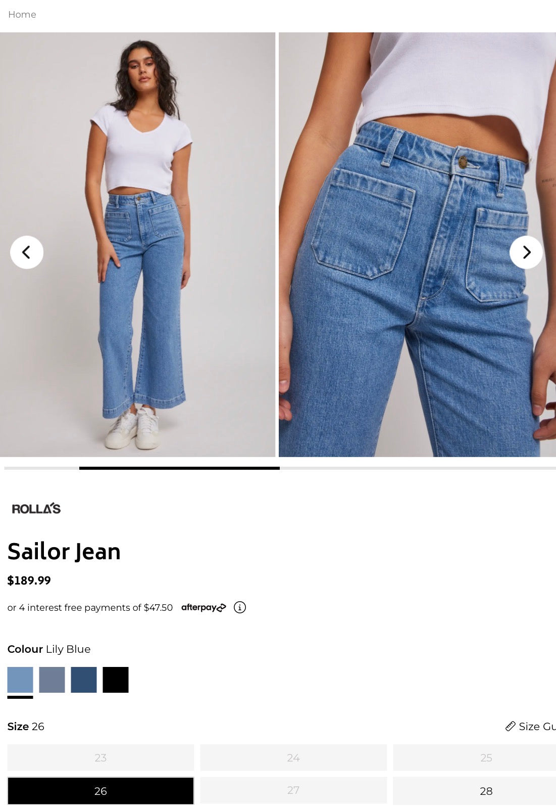 Rollas jeans, eu27 / size 8-9