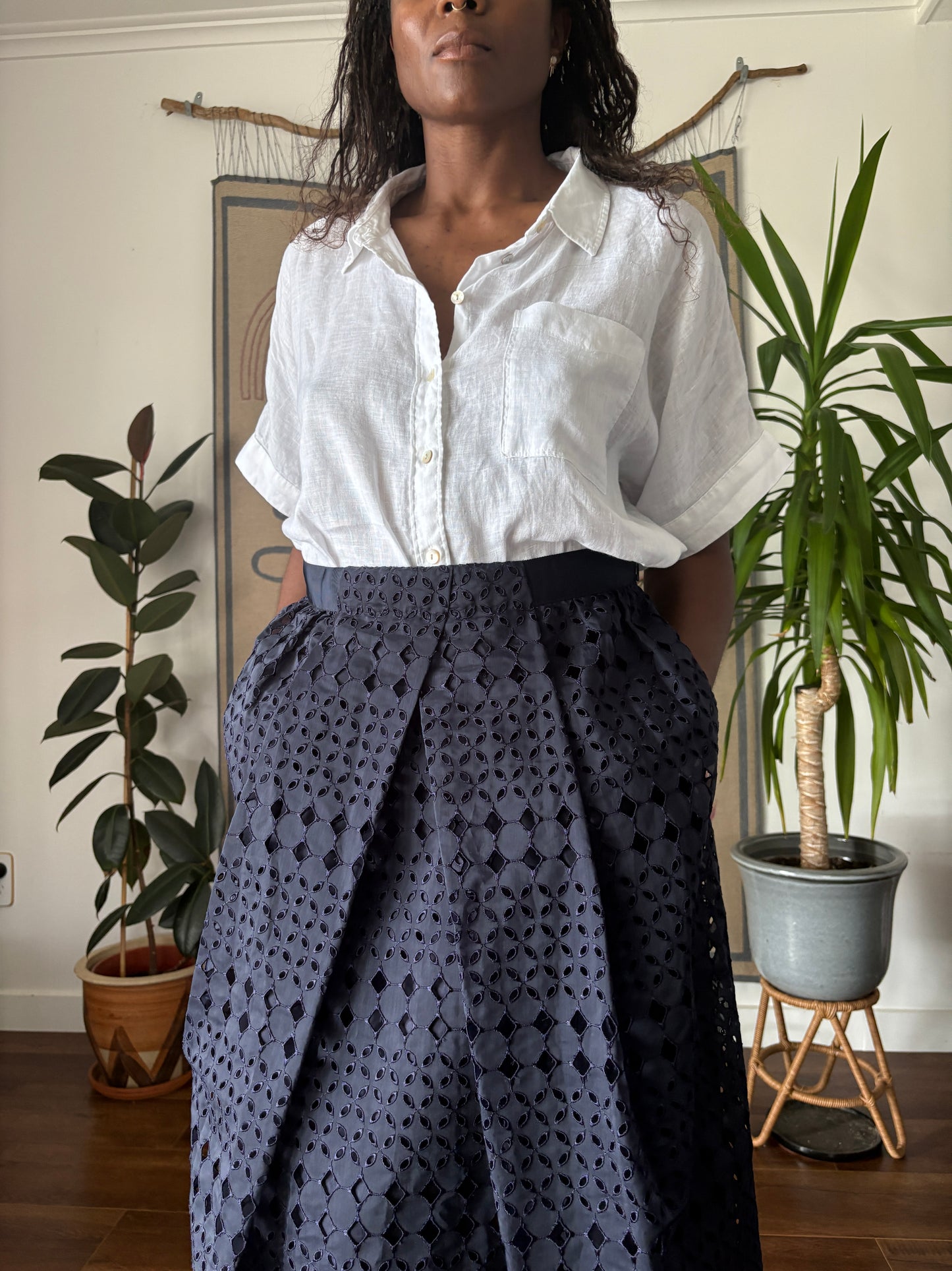 Whistles broderie skirt, 12