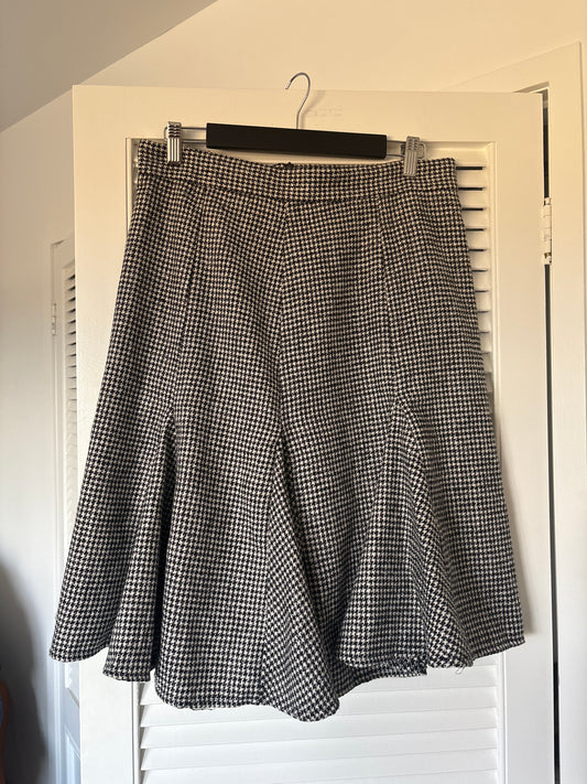 Handmade houndstooth skirt, 12