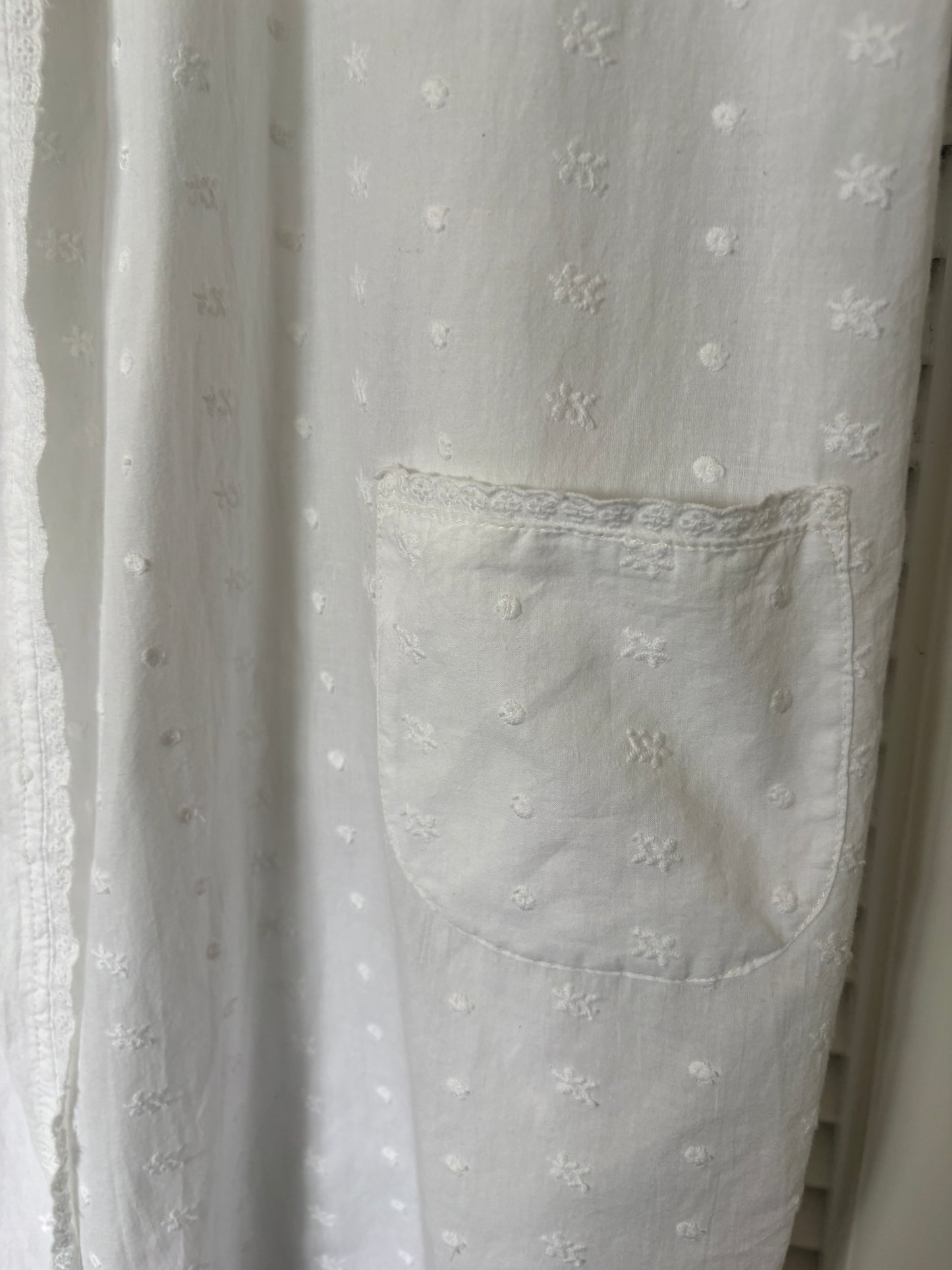 Cotton jacket / gown, 8-10