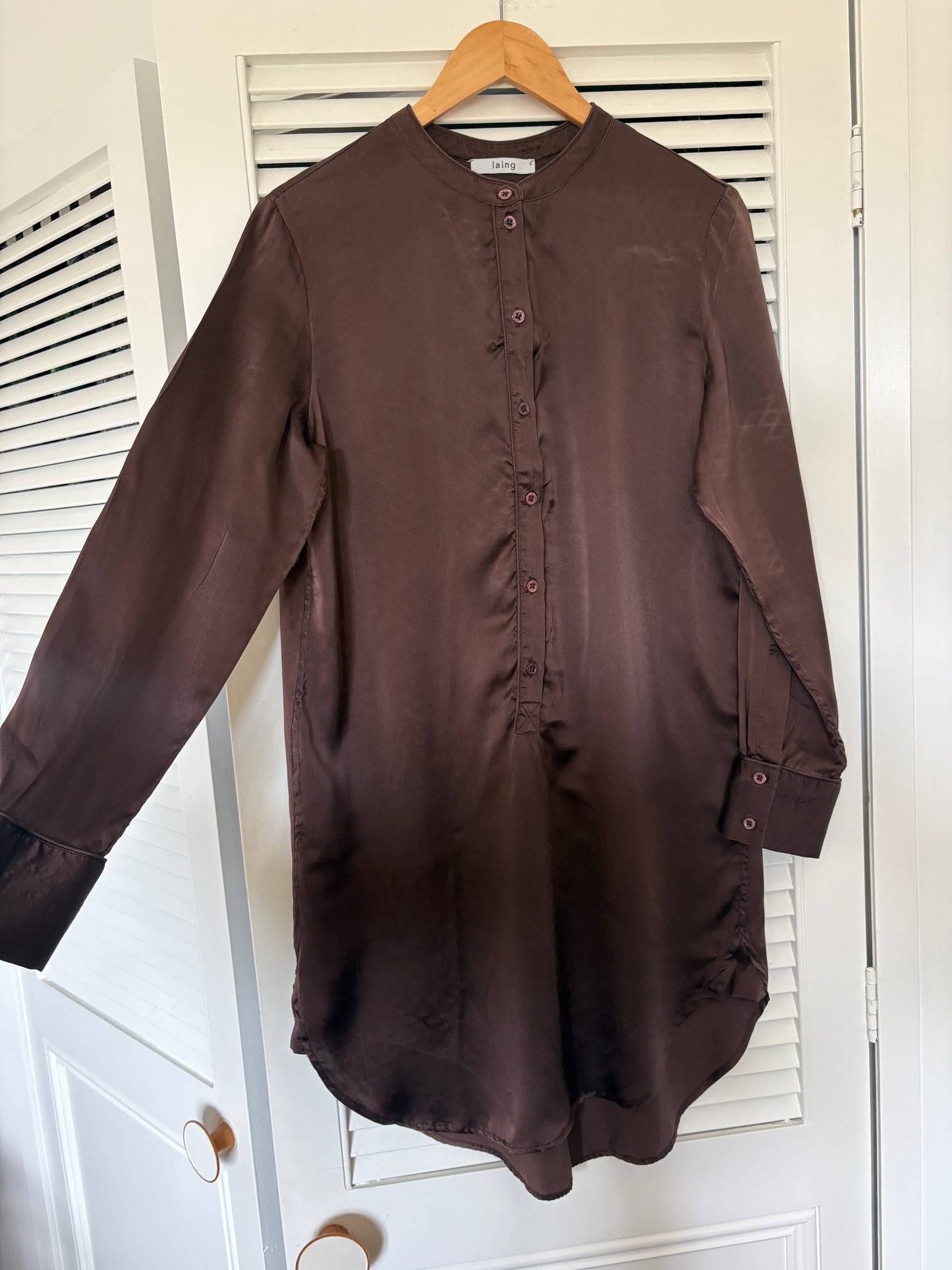 Laing silk dress, 8-10