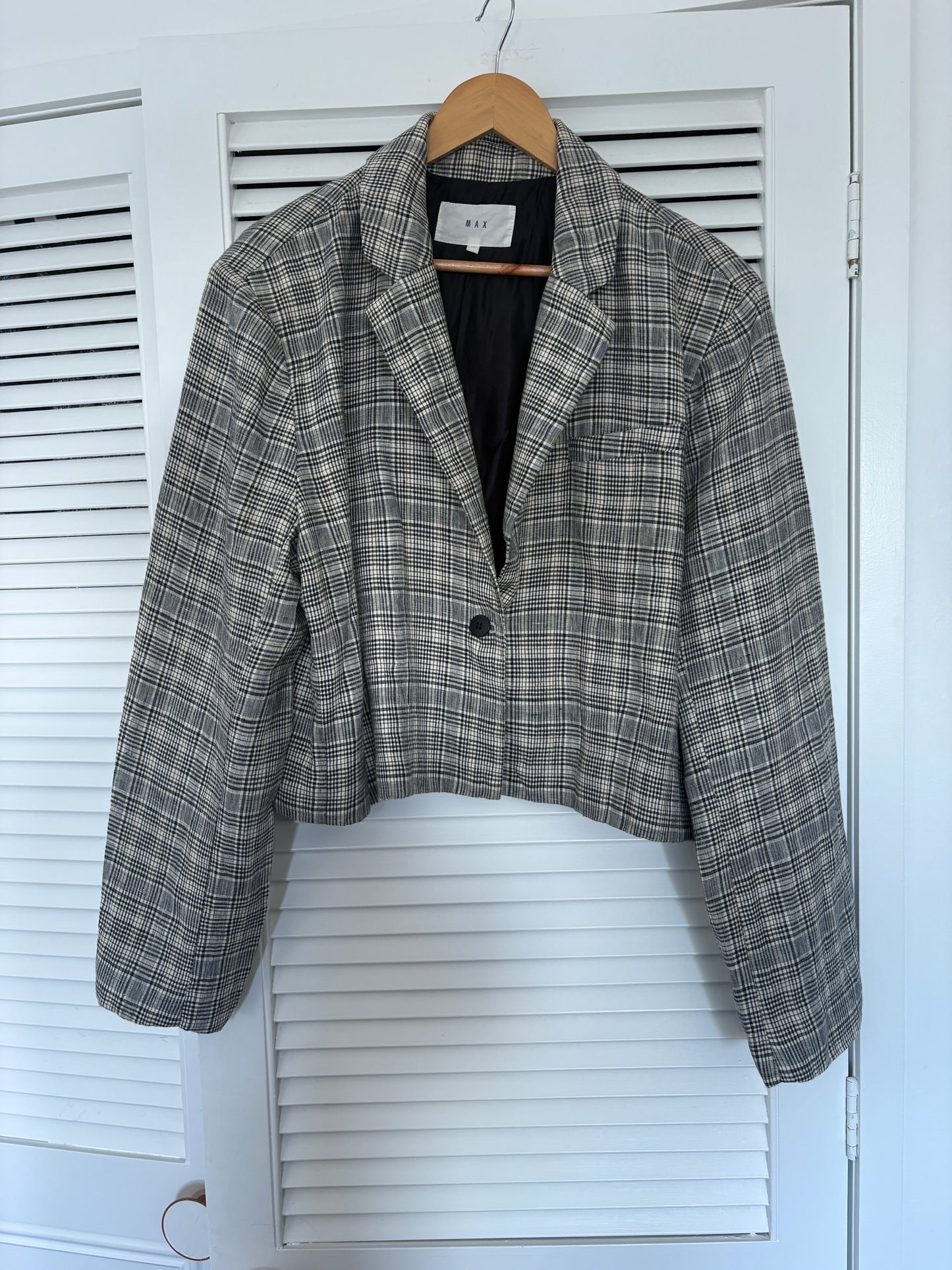 MAX boxy fit linen jacket, 10-18