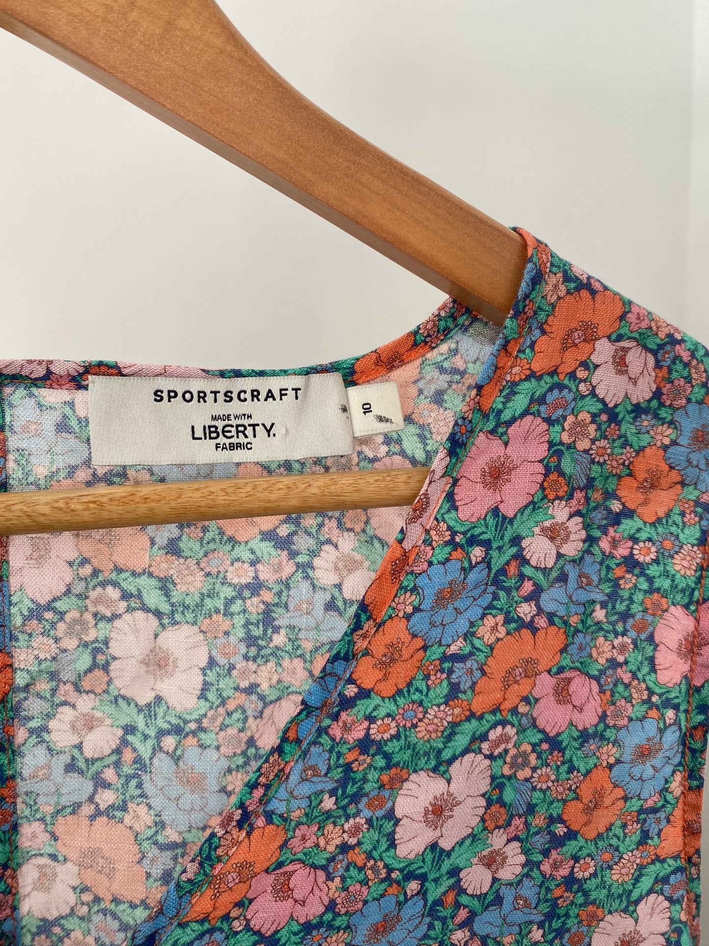 Sportscraft x Liberty linen dress, size 10