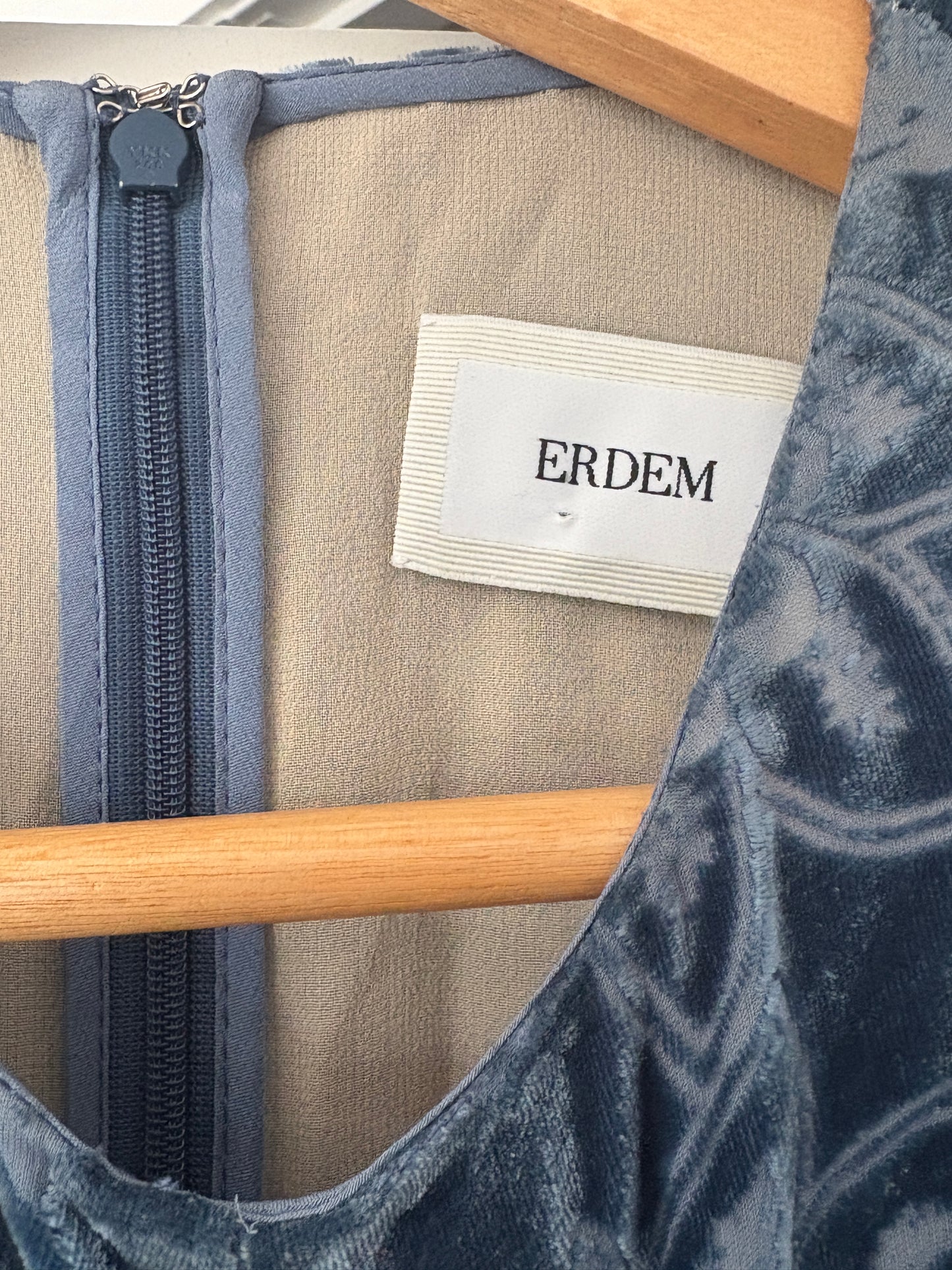 Erdem Evelia velvet top, 6-8
